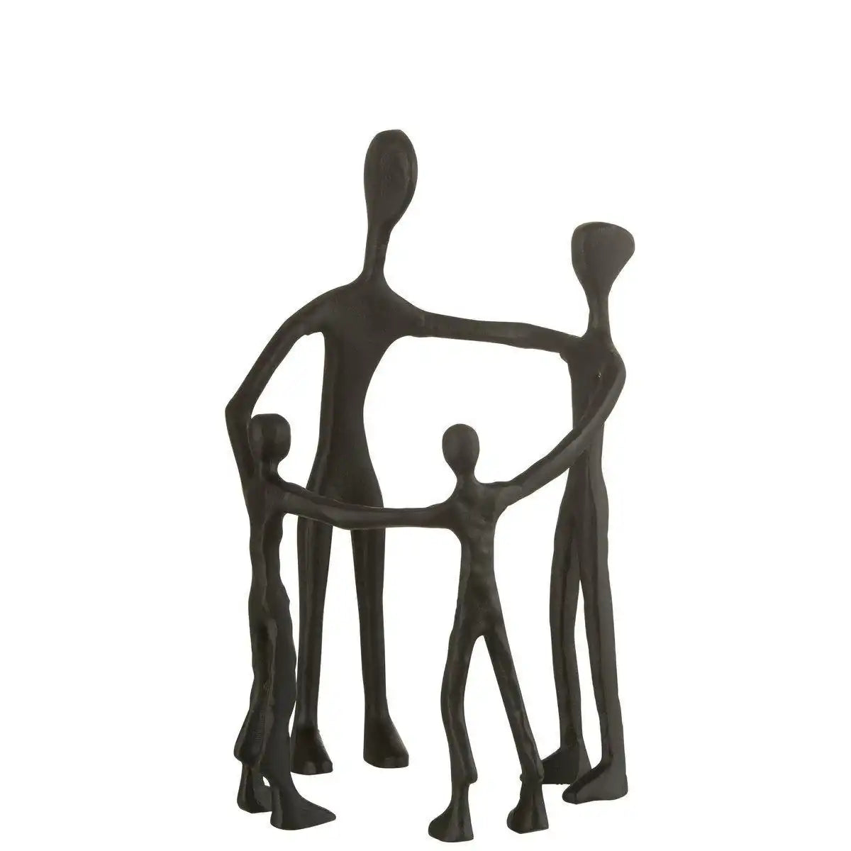 J-Line Figur Family Circle - Aluminium - Schwarz - HomeDesign Knaus