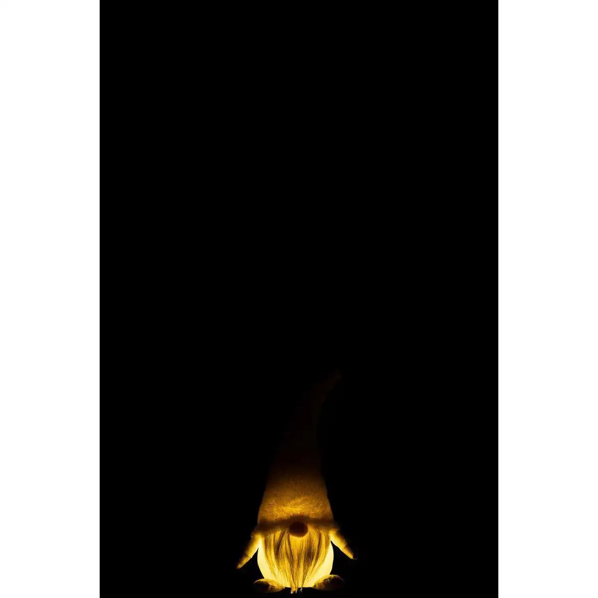 J-Line Figur Gnome + LED - Textil - Weiß - klein - HomeDesign Knaus