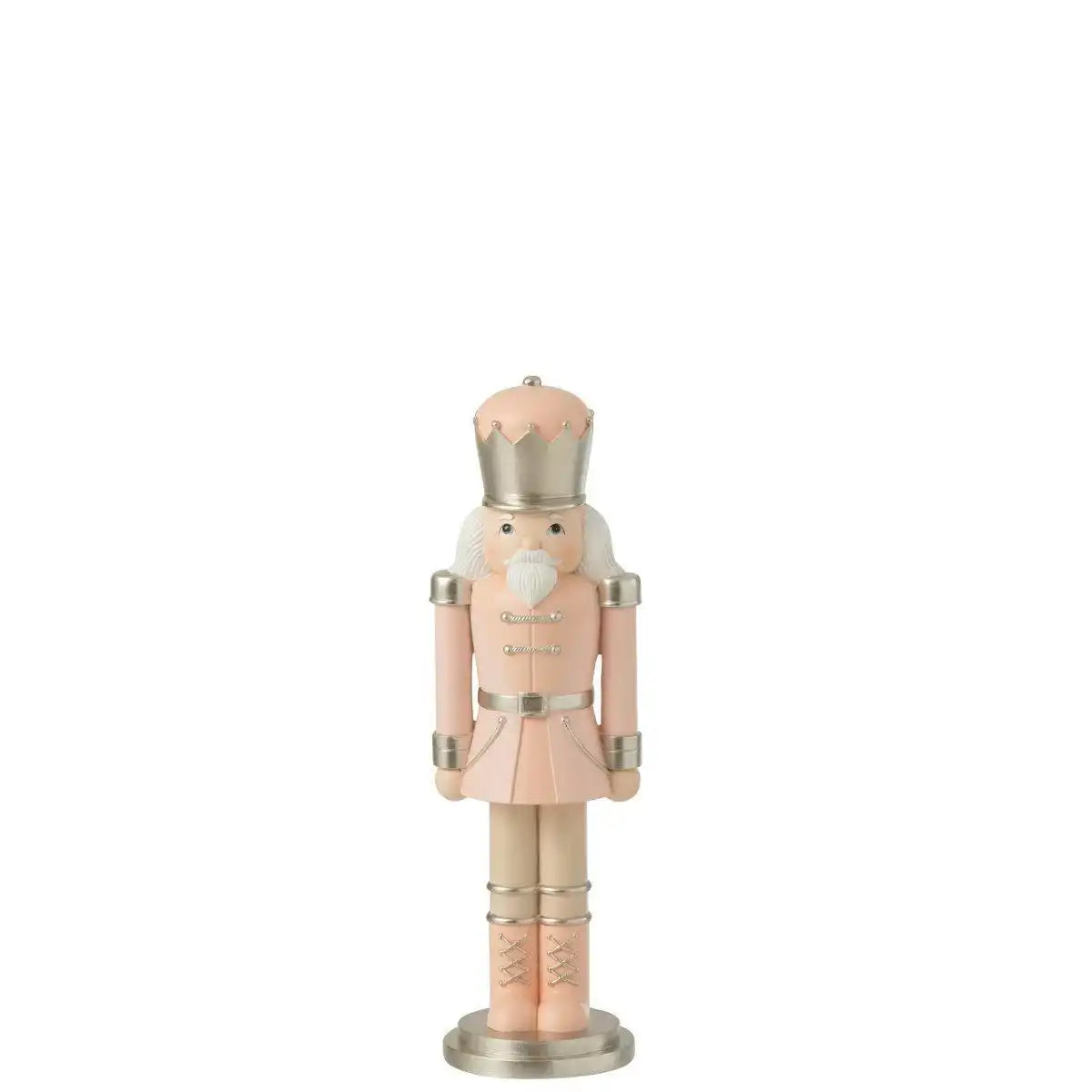 J-Line Figur Nussknacker – Harz – rosa/weiß – groß - HomeDesign Knaus