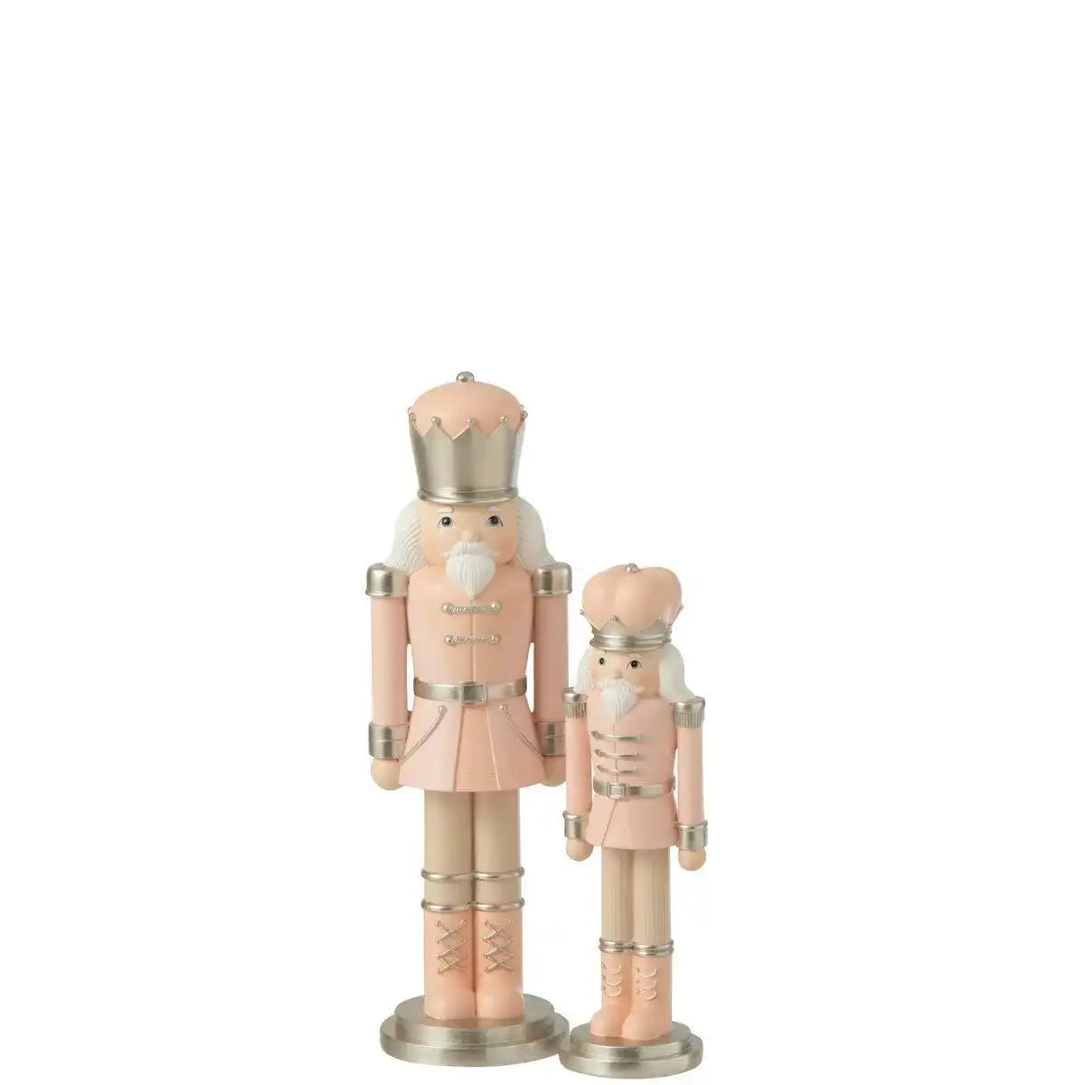 J-Line Figur Nussknacker – Harz – rosa/weiß – groß - HomeDesign Knaus
