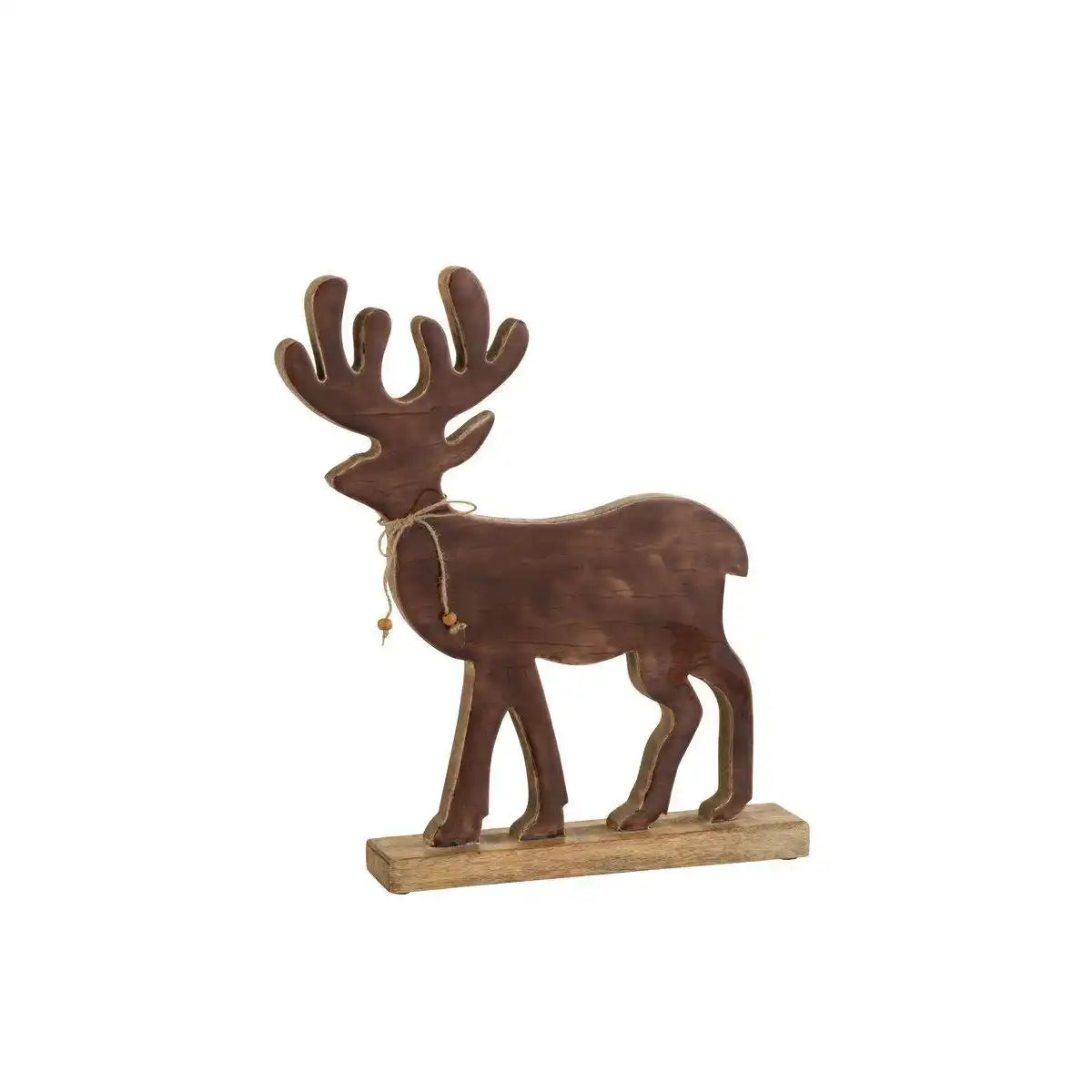 J-Line Figur Rentier - Holz - Braun - Groß - HomeDesign Knaus