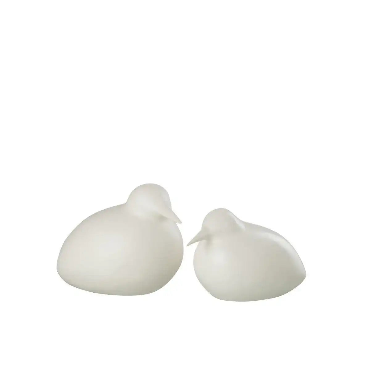 J-Line Figur Vögel - Polyresin - Weiß - HomeDesign Knaus