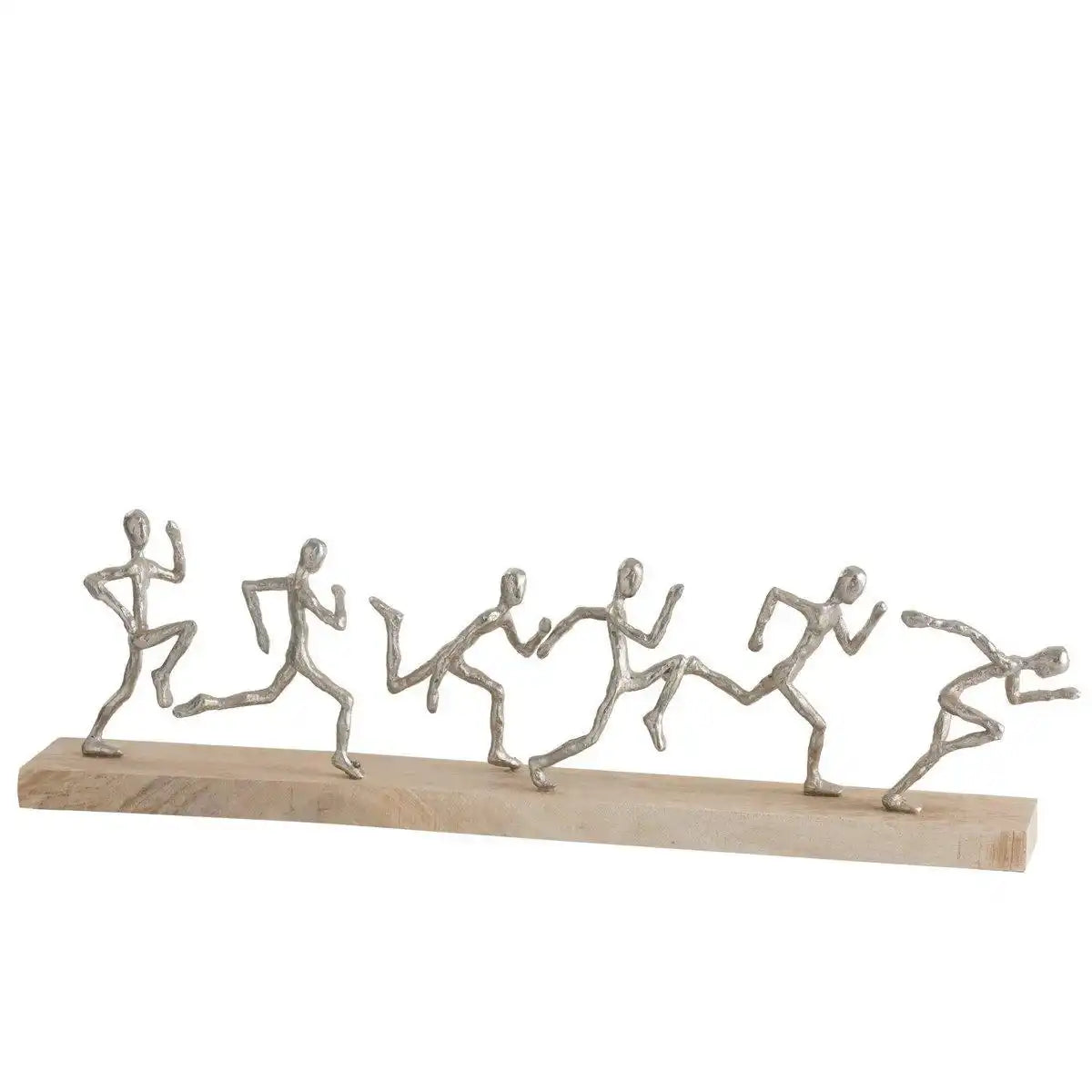 J-Line Figure 6Tokens Aluminium/Holz Silber/Natur - HomeDesign Knaus