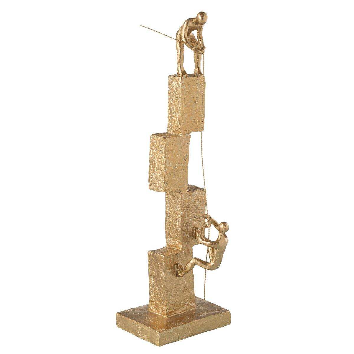 J-Line Figuren Klettern Modern Resine Gold - HomeDesign Knaus