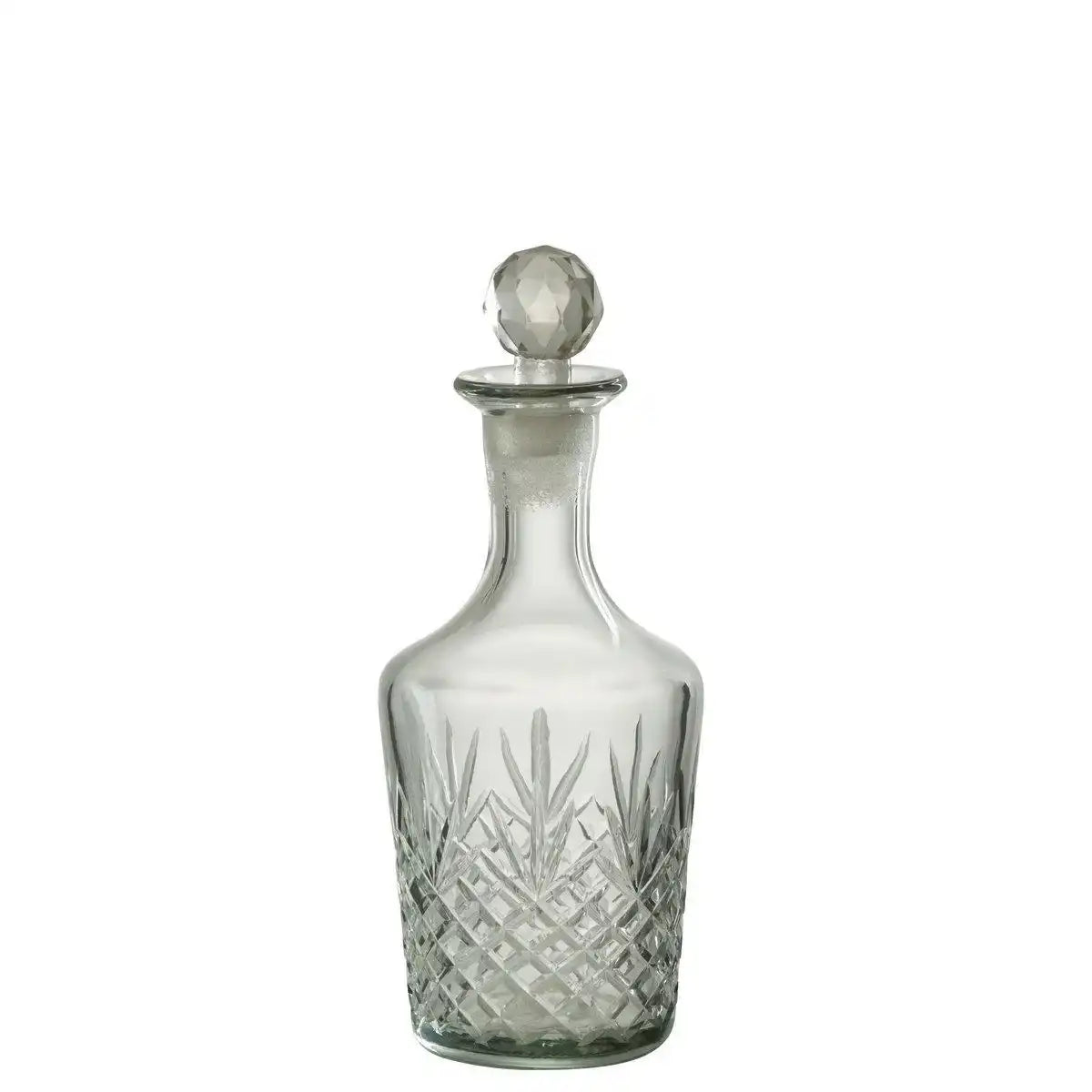 J-Line Flasche Faune Glas Transparent Groß - HomeDesign Knaus