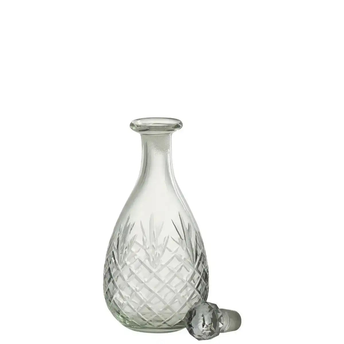 J-Line Flasche Faune Glas Transparent Klein - HomeDesign Knaus