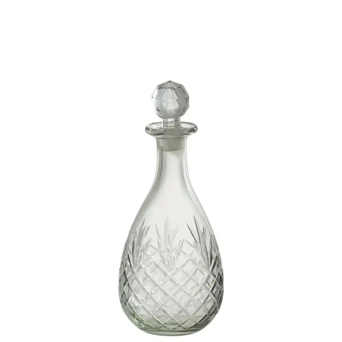 J-Line Flasche Faune Glas Transparent Klein - HomeDesign Knaus