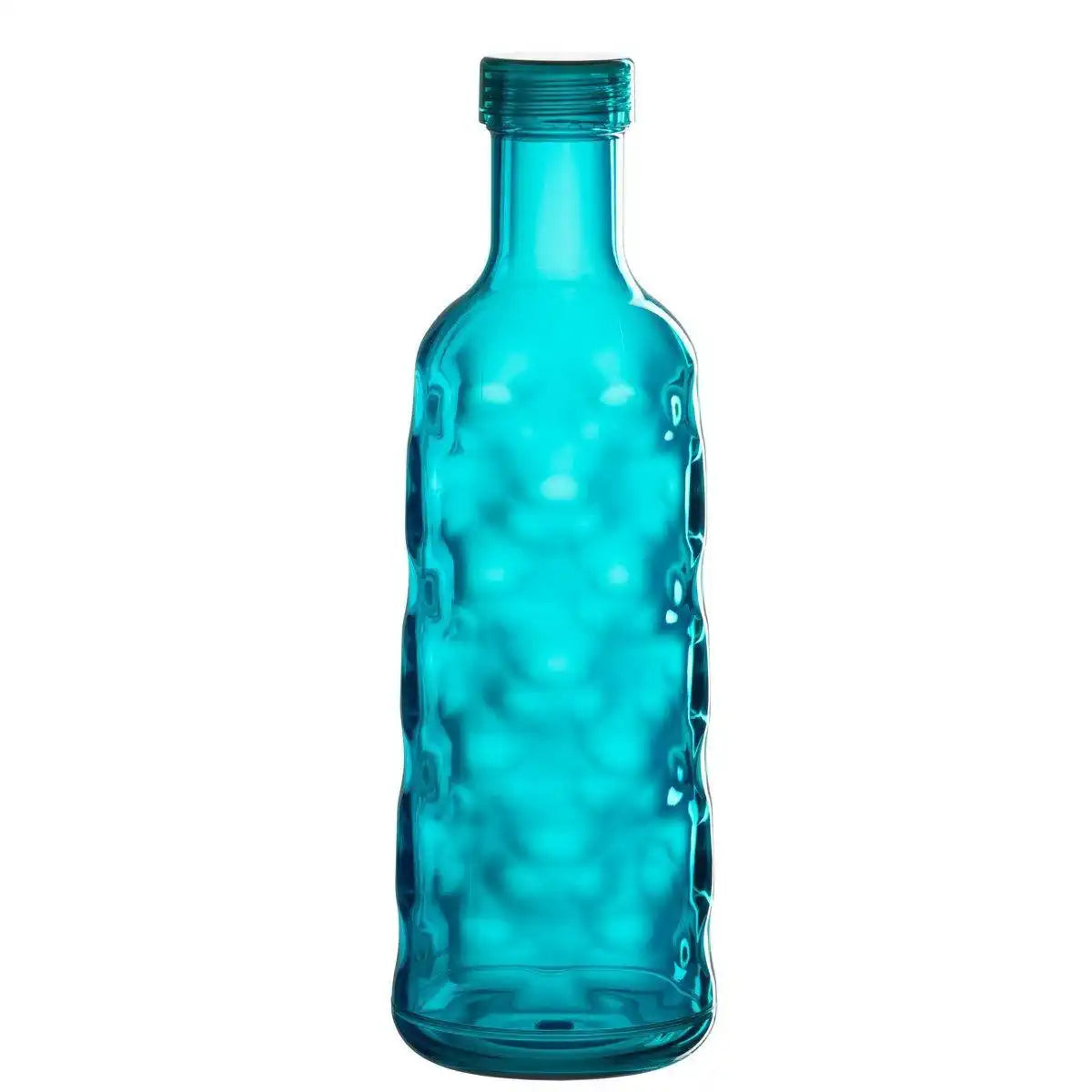 J-Line-Flasche Hammered in Geschenkbox – Kunststoff – Blau - HomeDesign Knaus