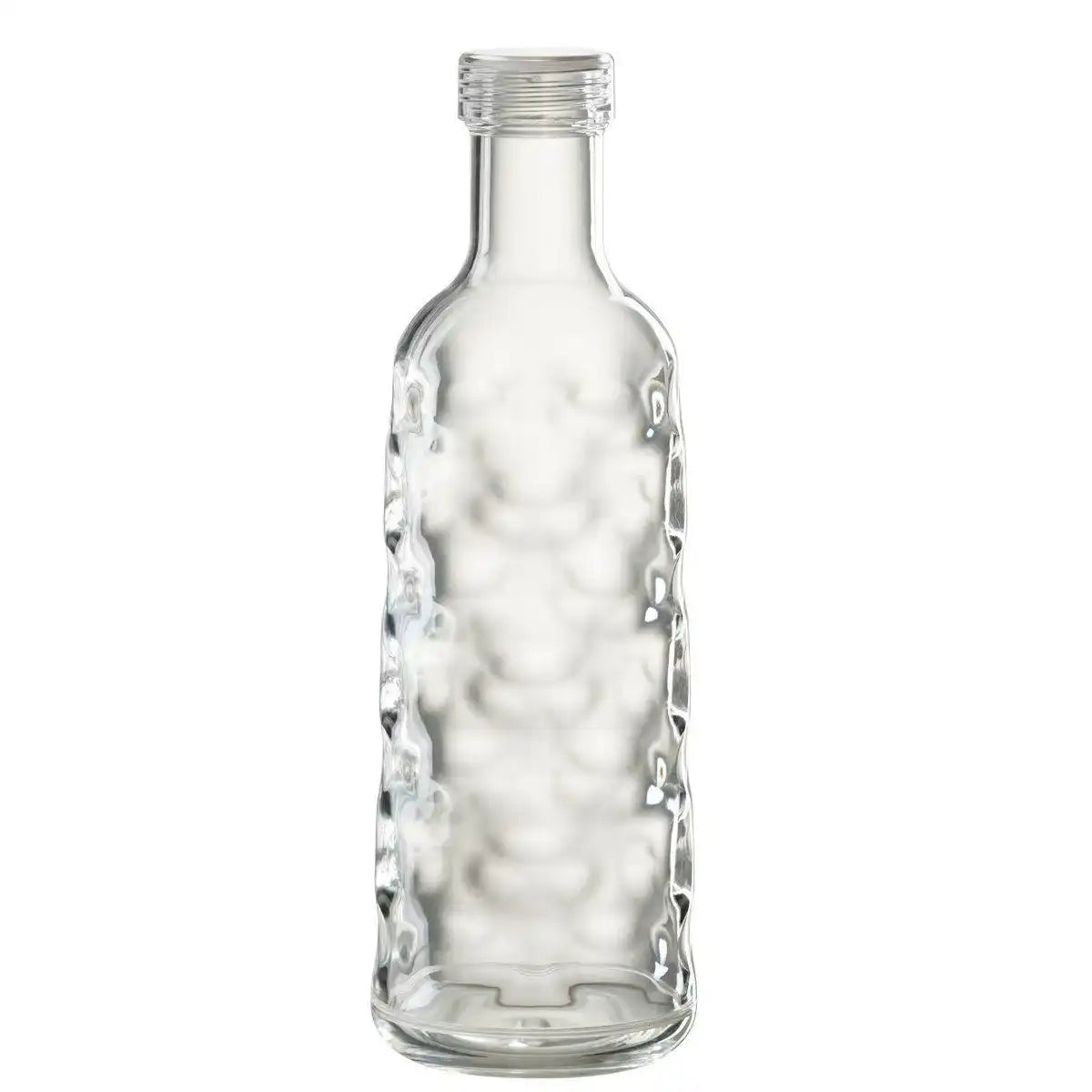 J-Line-Flasche Hammered in Geschenkbox – Kunststoff – transparent - HomeDesign Knaus