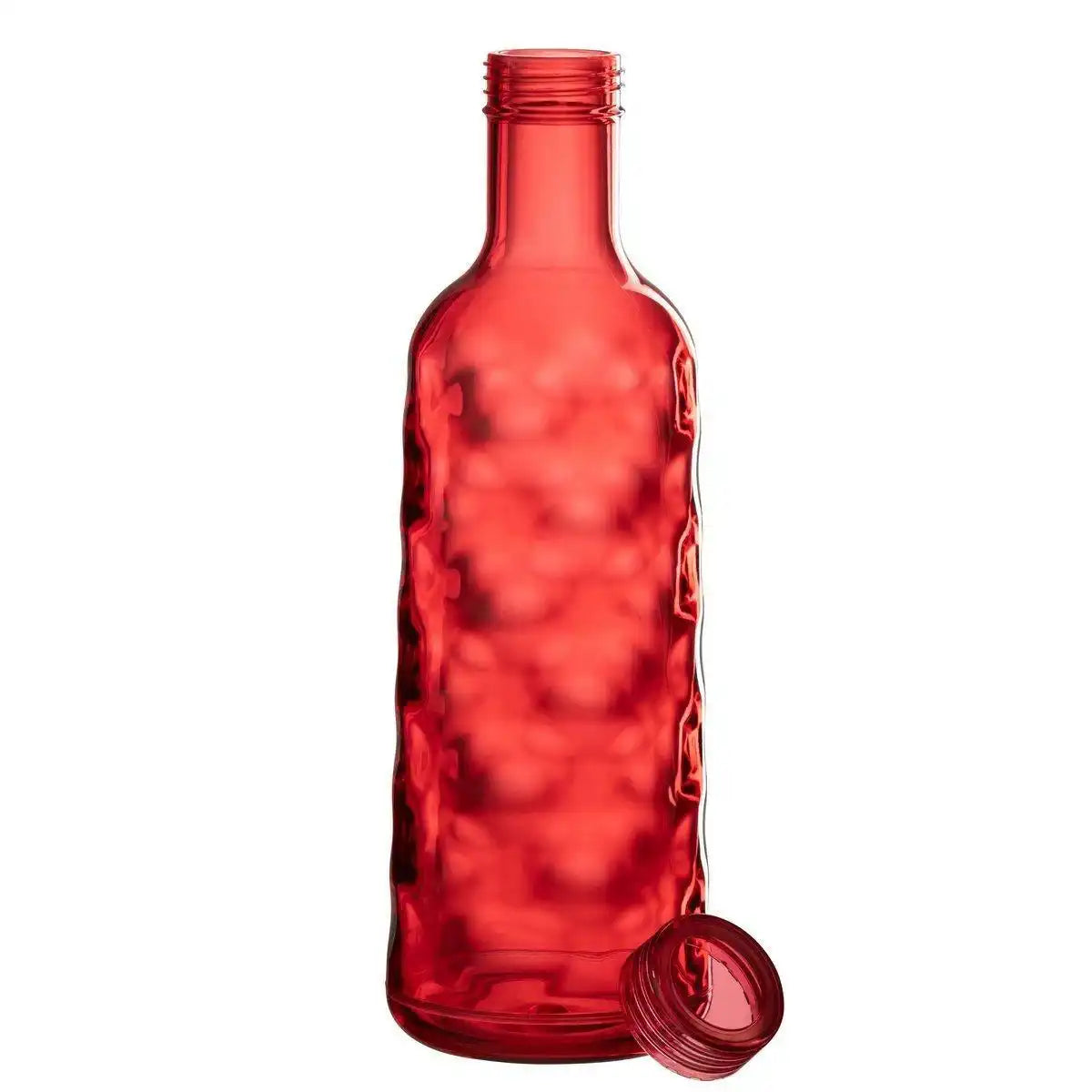 J-Line Flasche Hammered In Giftbox - Kunststoff - Rot - HomeDesign Knaus