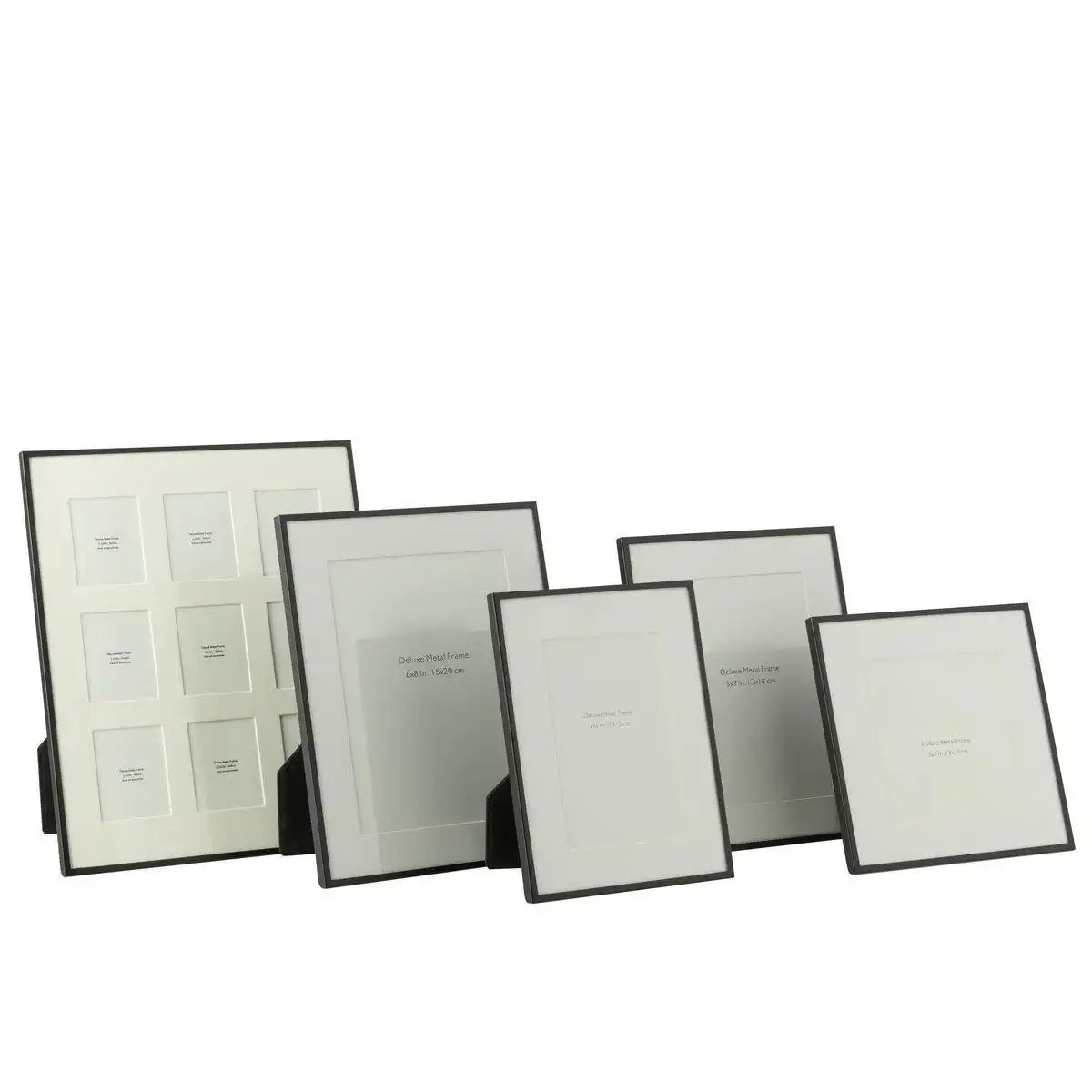 J-Line Fotorahmen - Fotorahmen Passe Partout Fine - Metall - Schwarz - HomeDesign Knaus