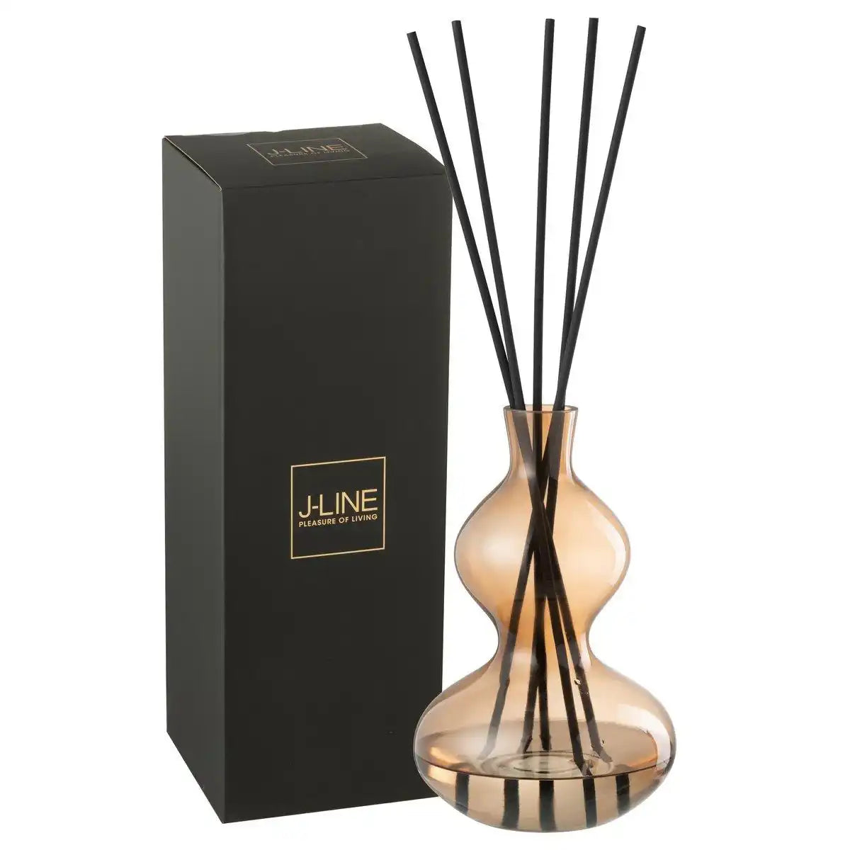 J-Line Geurolie Nordic Vetiver Glas Amber Large - HomeDesign Knaus