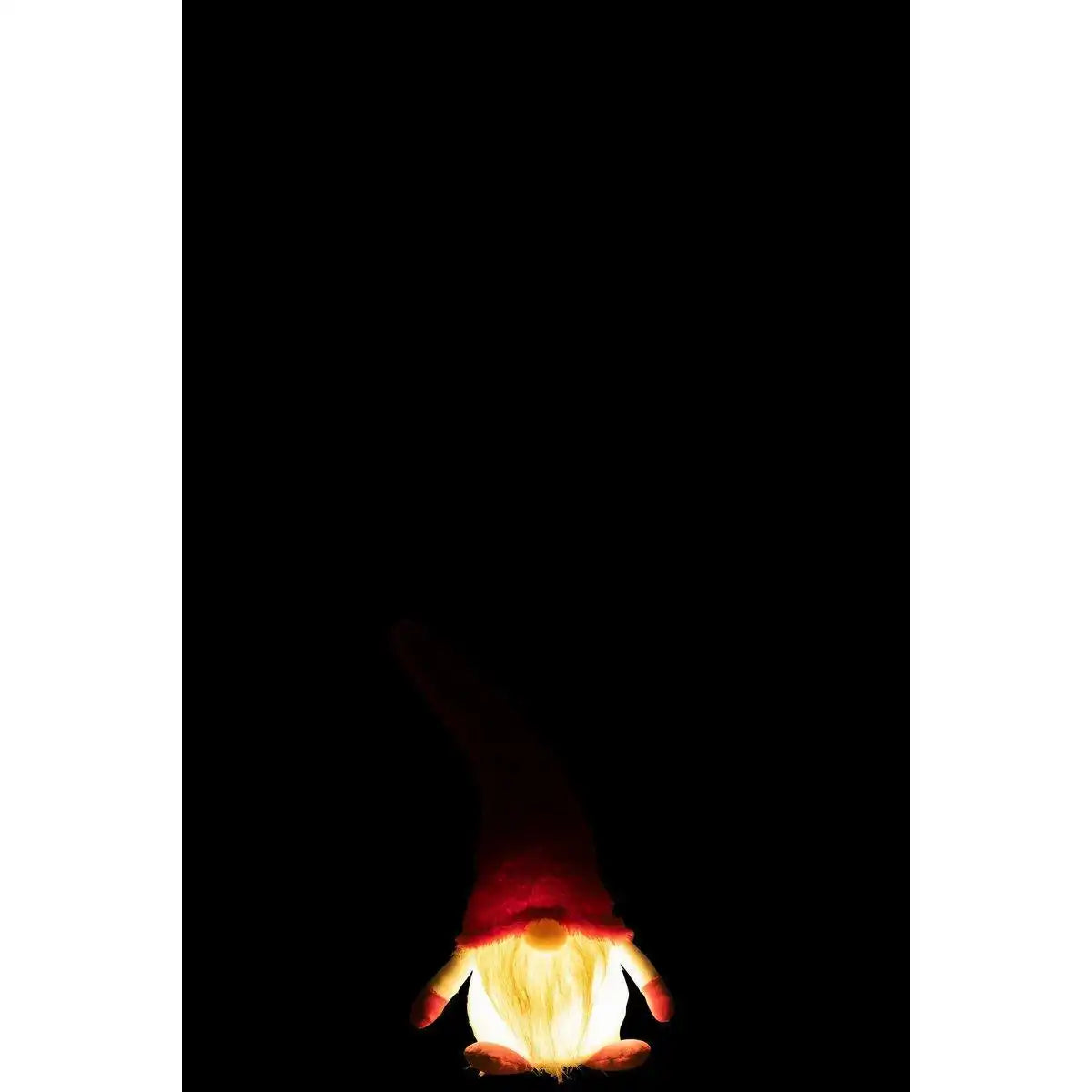 J-Line Gnome+Led Textil Rot/Weiß Klein - HomeDesign Knaus