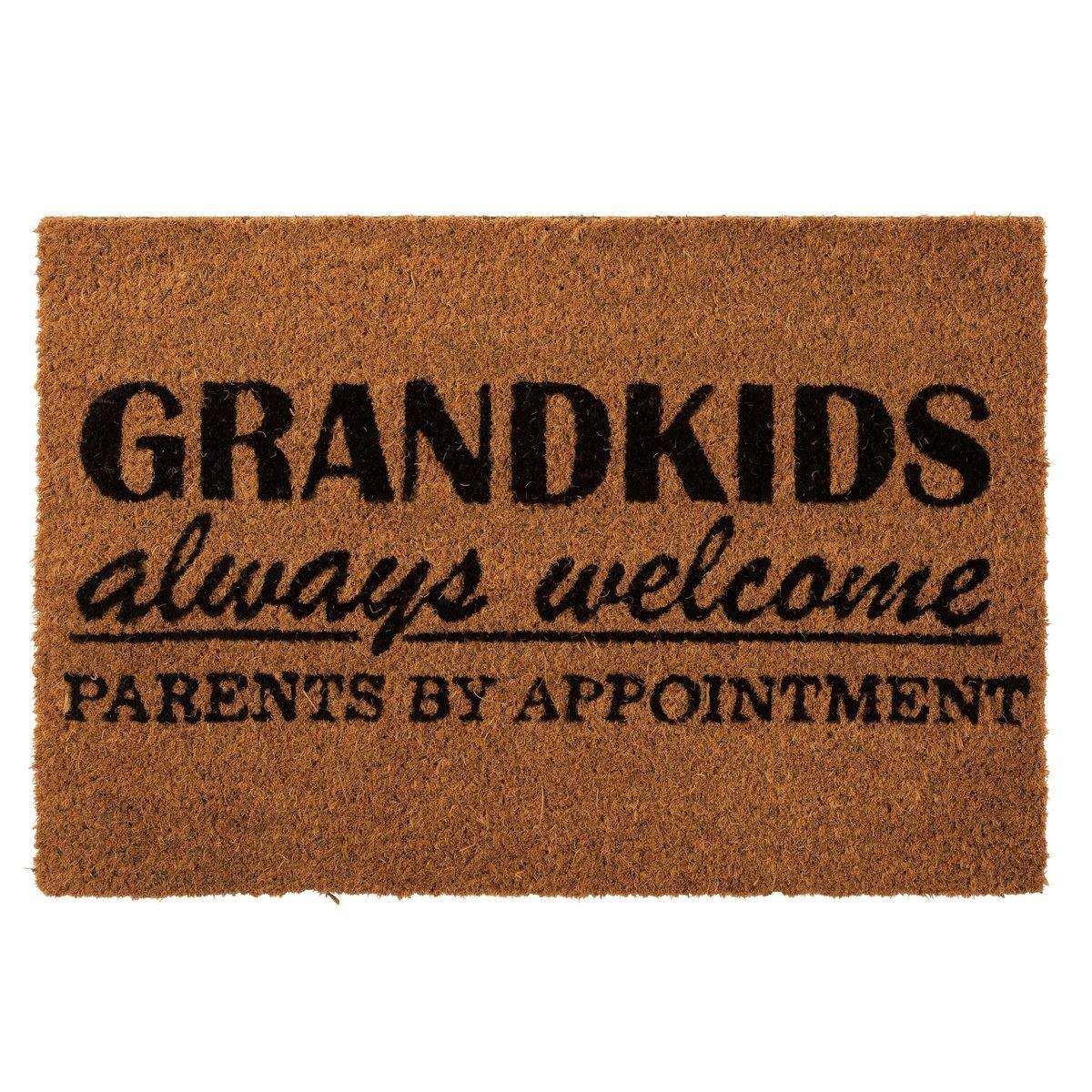J-Line Grandkids Fußmatte – Kokosfaser – Natur/Schwarz - HomeDesign Knaus