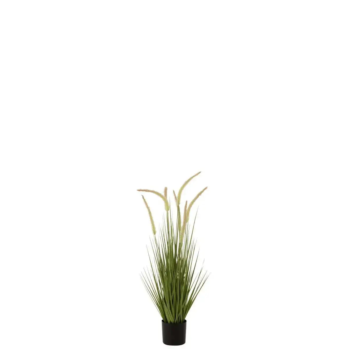 J-Line Gräser + Schwänze im Topf, Kunststoff, Grün, klein - HomeDesign Knaus