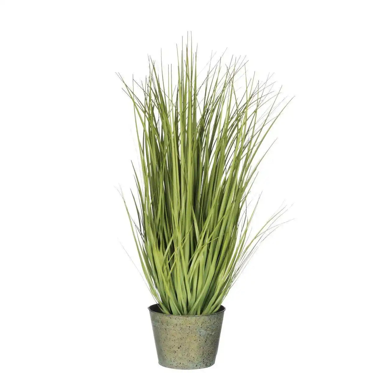 J-Line Gräser Wild im Topf, Metall, grün, Kunststoff, grün, groß - HomeDesign Knaus