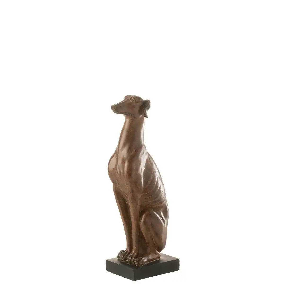 J-Line Greyhound Sitzend Poly Braun Klein - HomeDesign Knaus