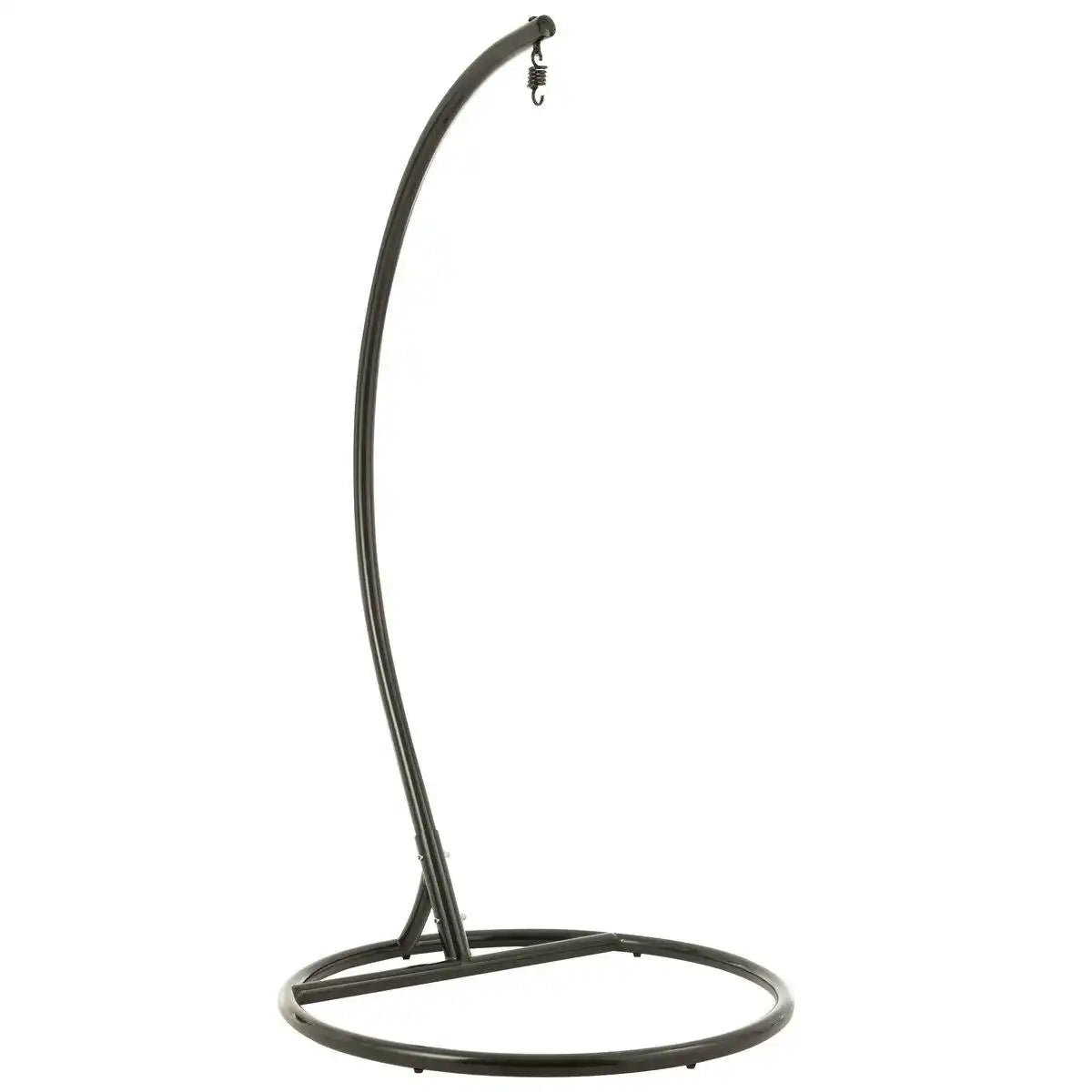 J-Line Hängesessel + Kissen Bula Metall/Rohrgeflecht Schwarz - HomeDesign Knaus