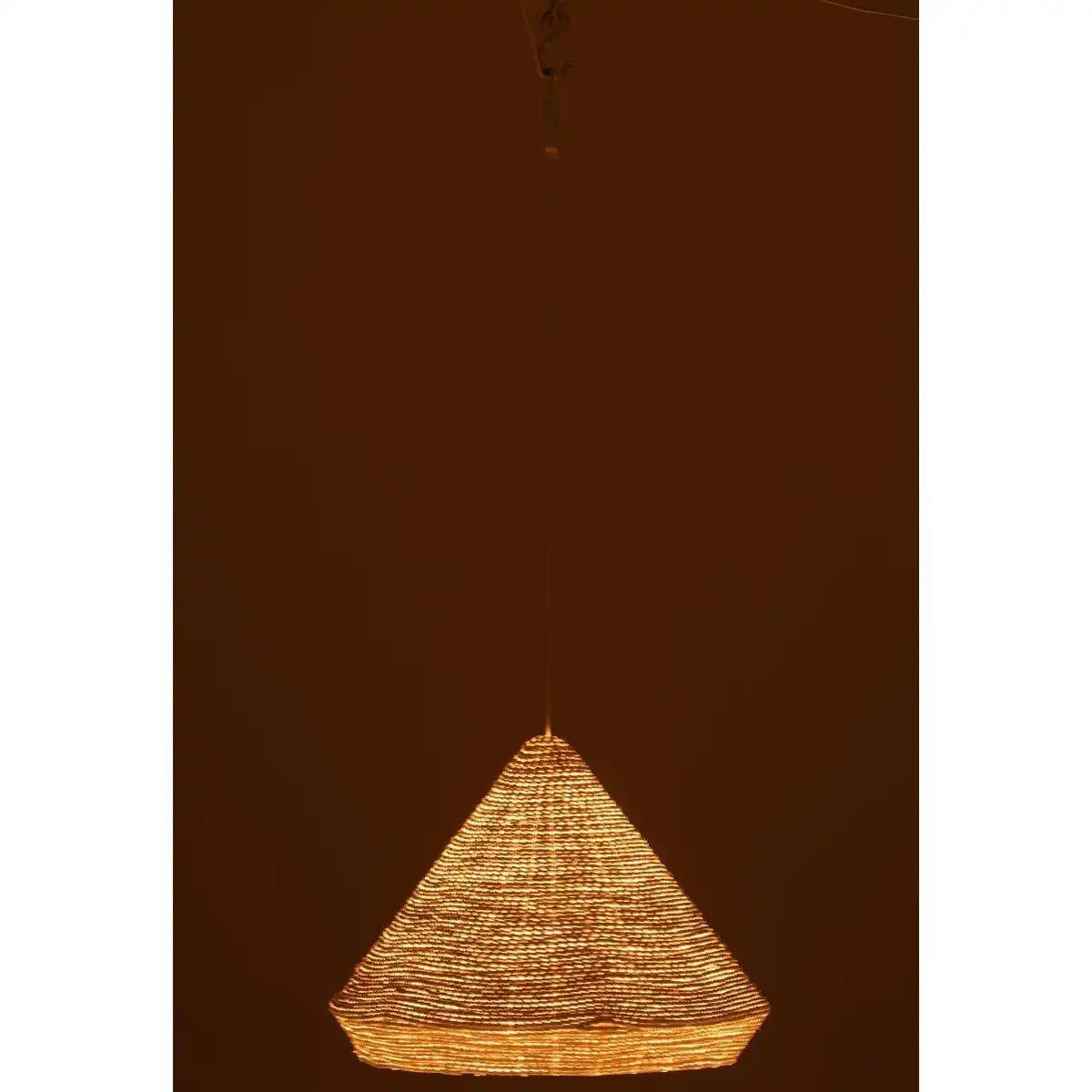 J-Line hanglamp Konisch Raffia - wit - small - HomeDesign Knaus