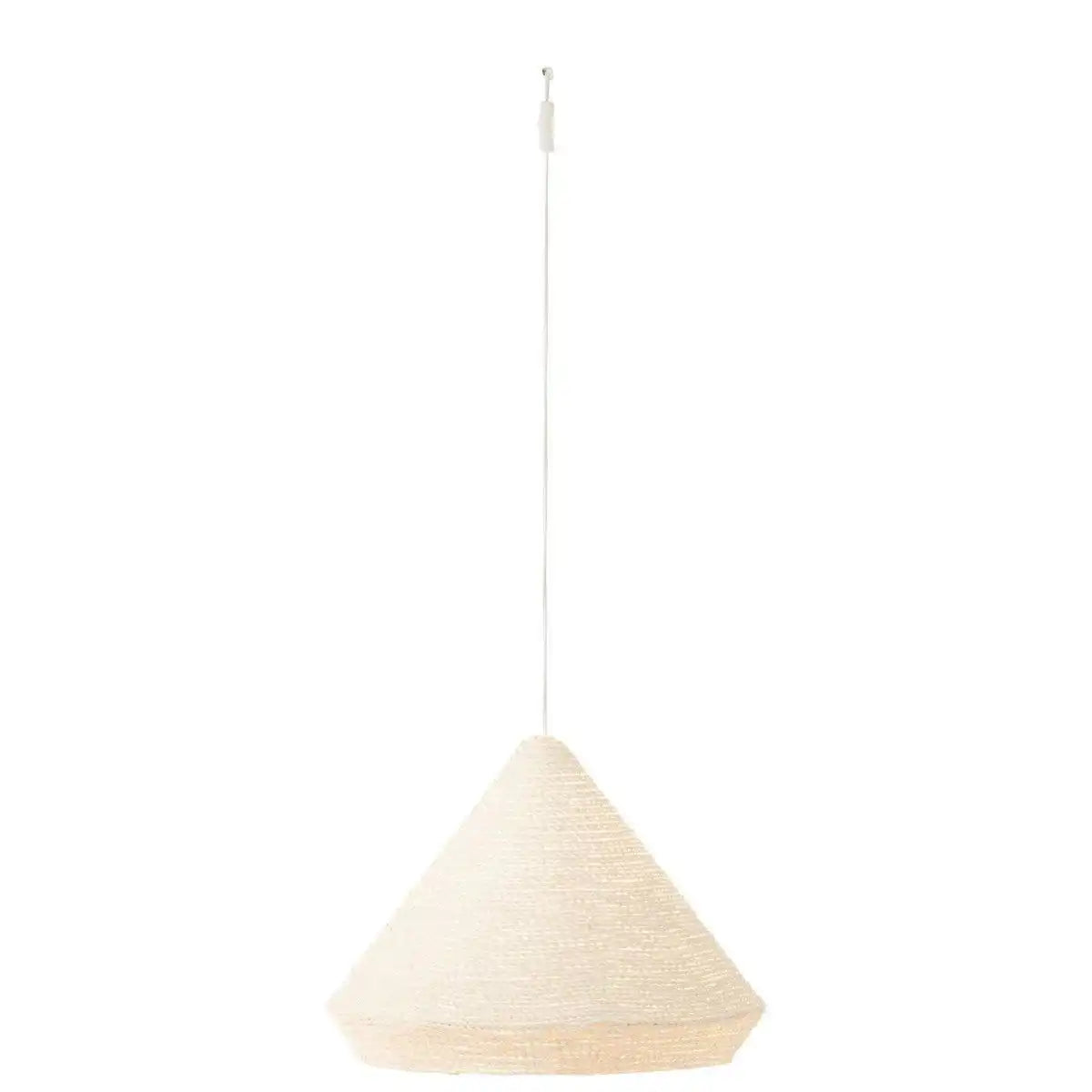J-Line hanglamp Konisch Raffia - wit - small - HomeDesign Knaus