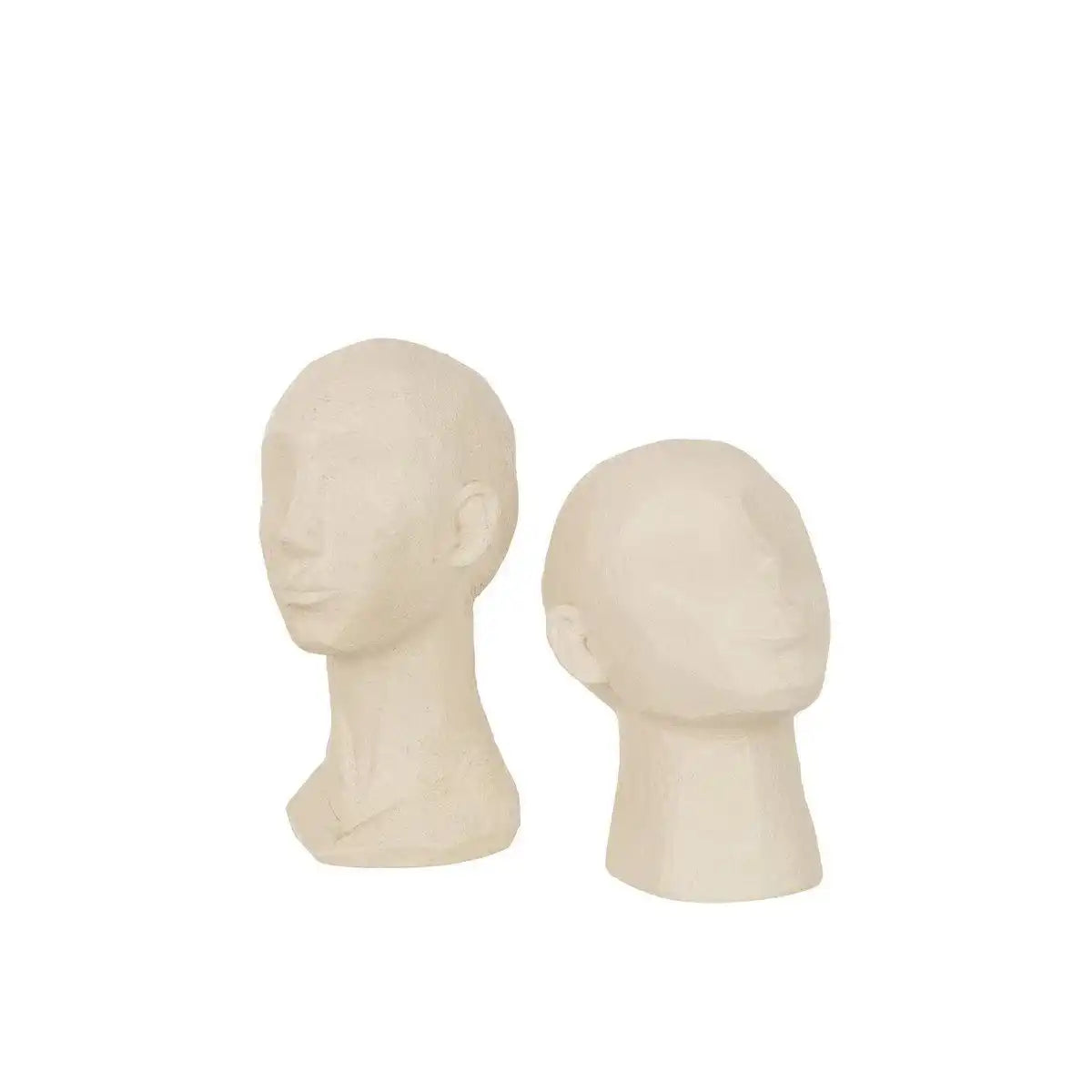 J-Line Head Abstract Poly Beige Groß - HomeDesign Knaus
