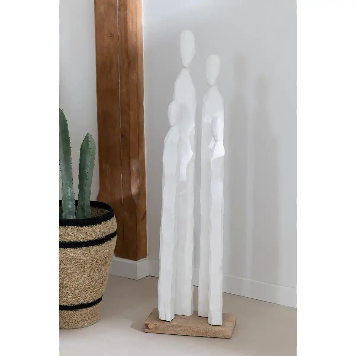 J-Line High Group Figuren Holz Weiß - HomeDesign Knaus