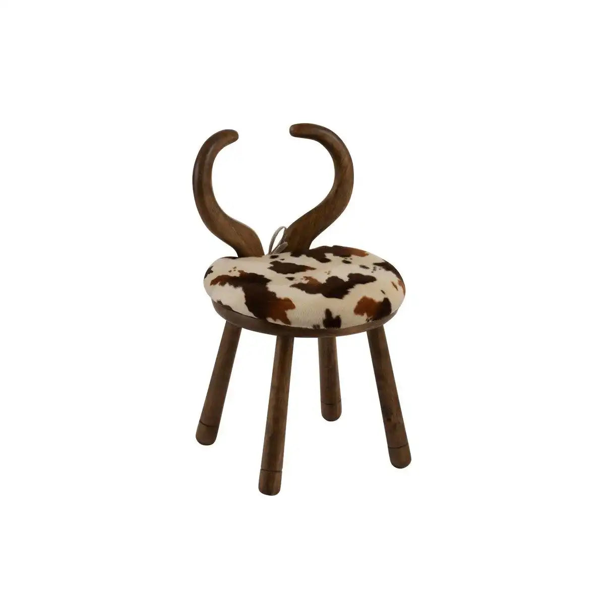 J-Line Hochstuhl Ear Cow – Holz – Braun - HomeDesign Knaus