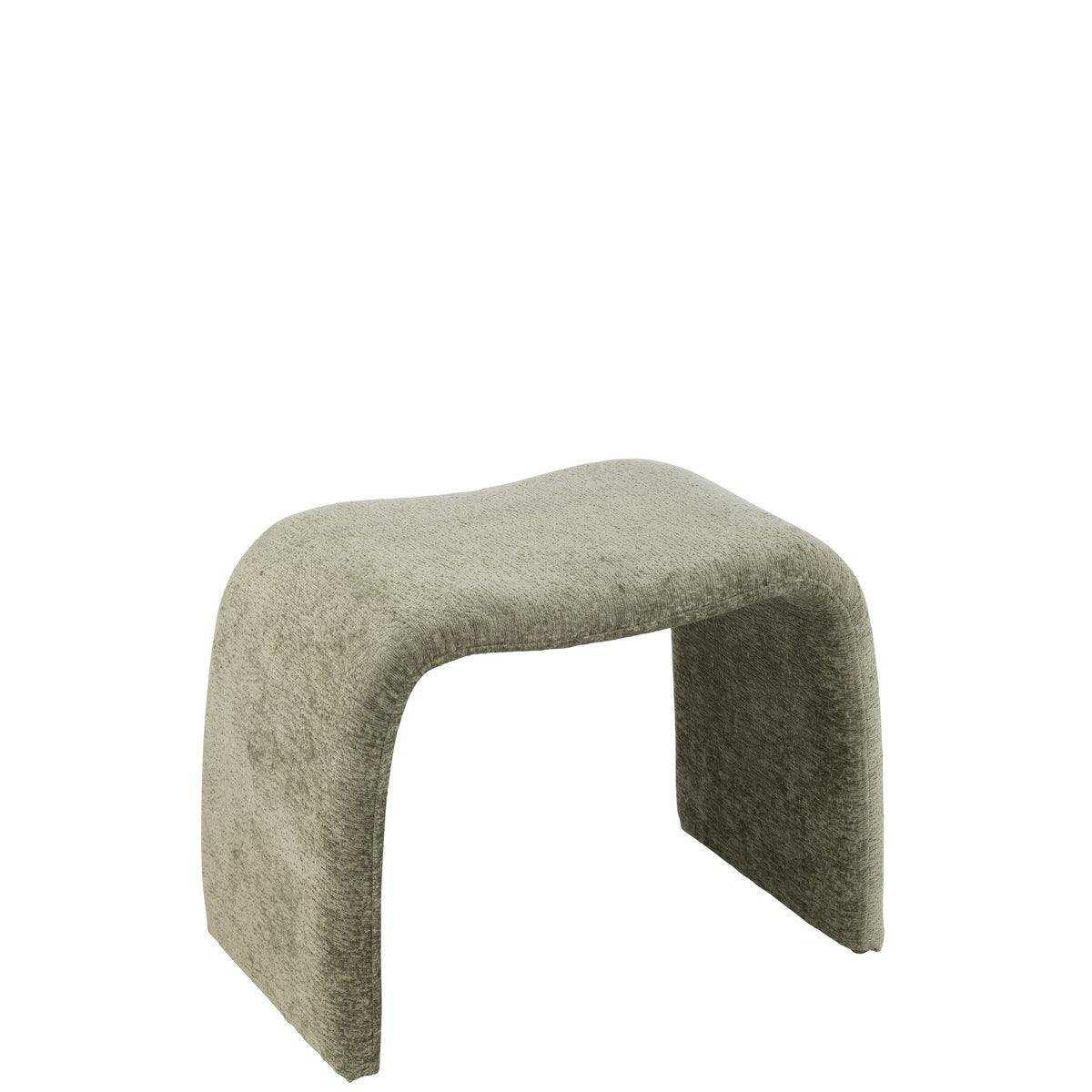 J-Line Hocker N-Form Textil Mintgrün - HomeDesign Knaus