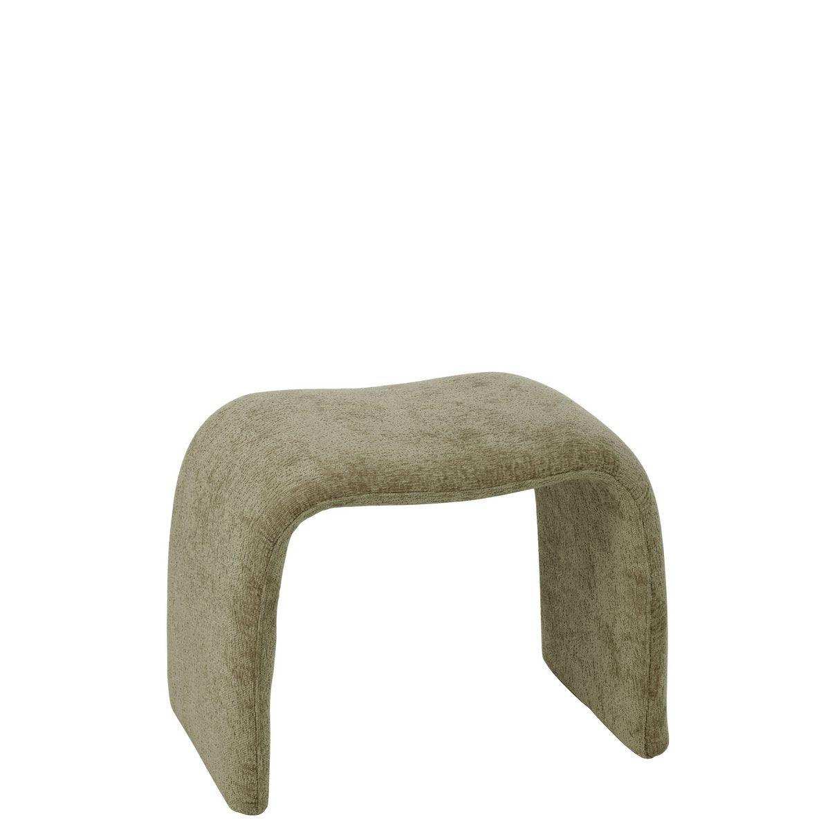 J-Line Hocker N-Form Textil Mintgrün - HomeDesign Knaus