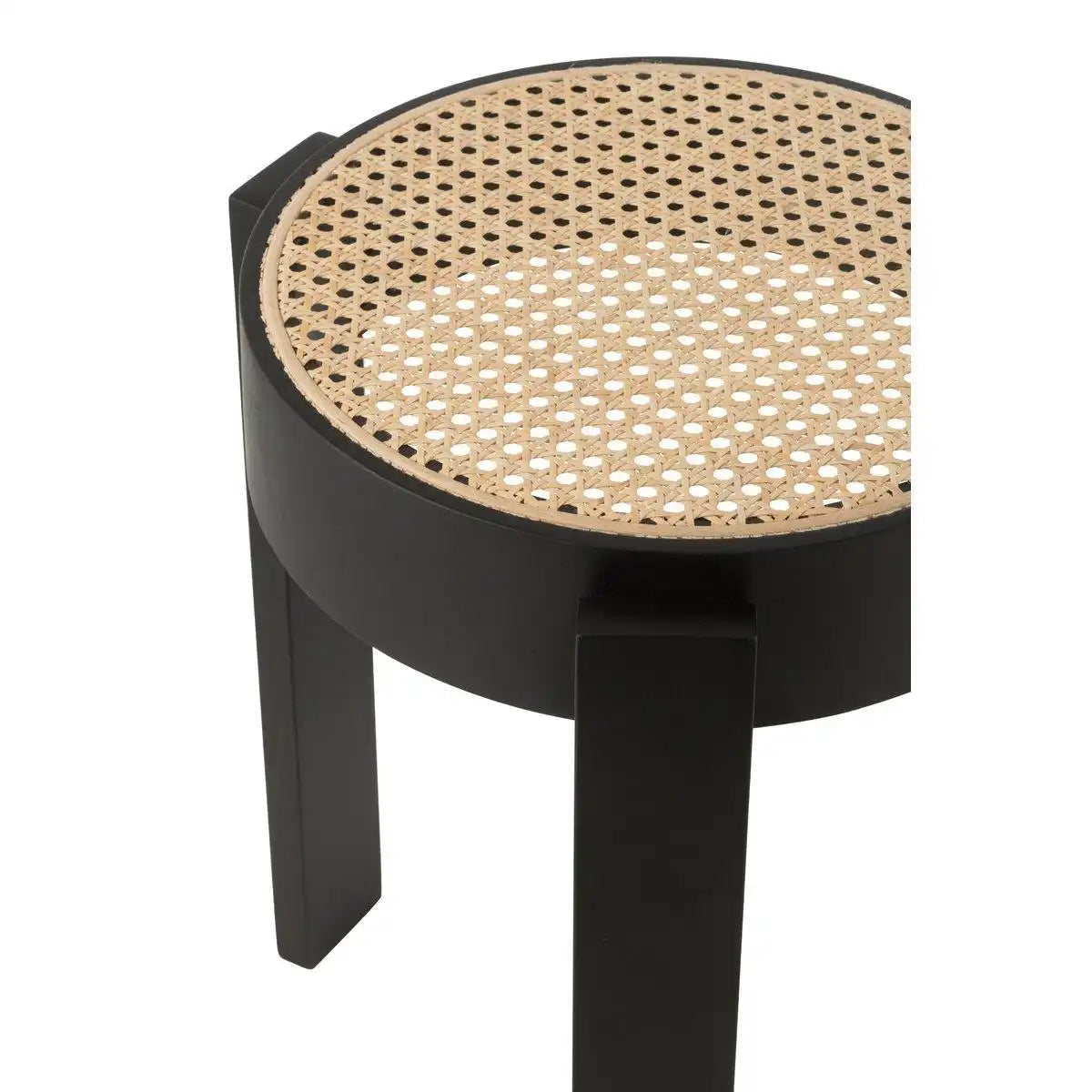 J-Line Hocker Pune Mangoholz Schwarz - HomeDesign Knaus