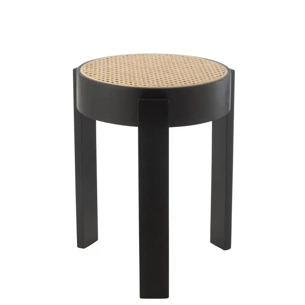 J-Line Hocker Pune Mangoholz Schwarz - HomeDesign Knaus