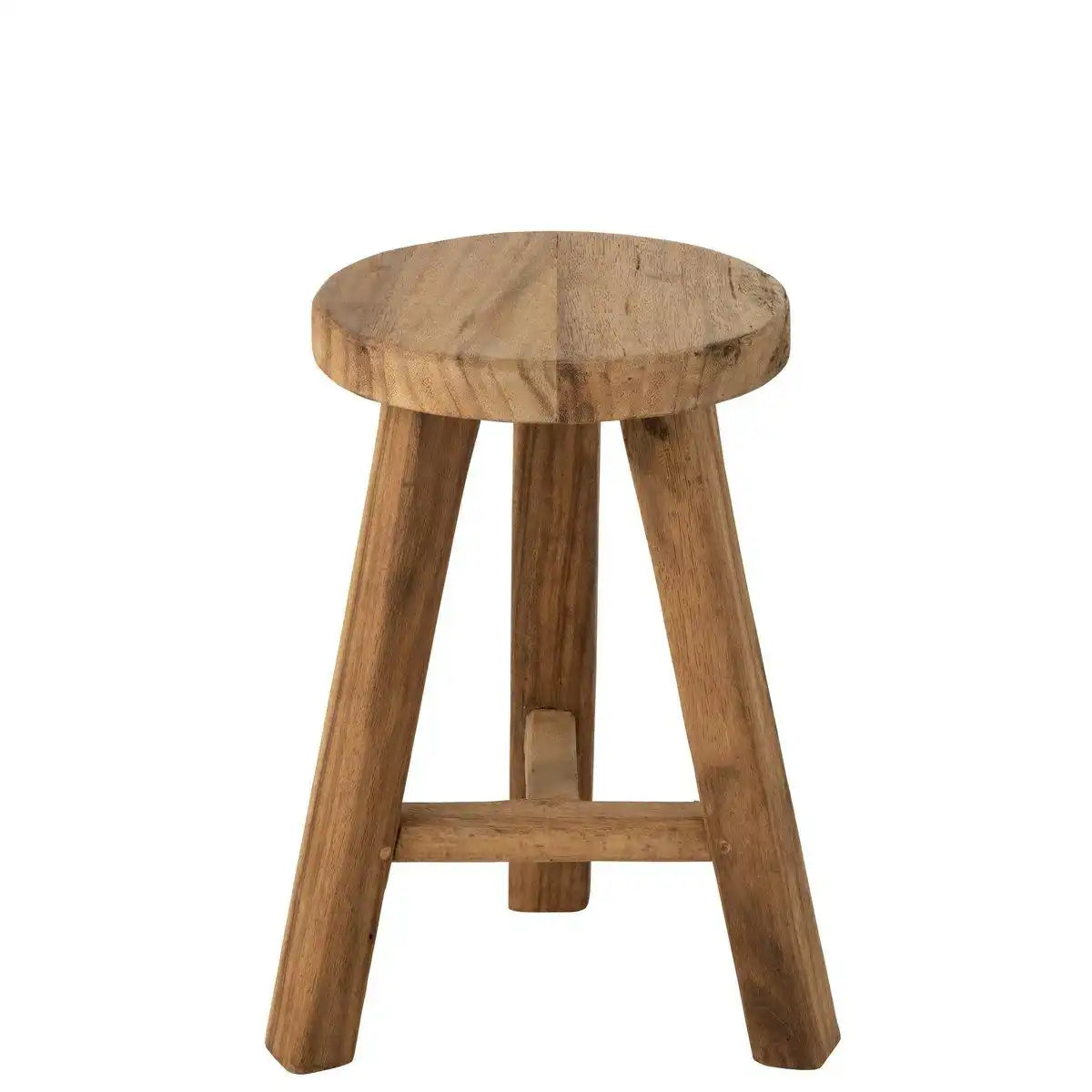 J-Line Hocker Rund Recycelt – Holz – Natur - HomeDesign Knaus