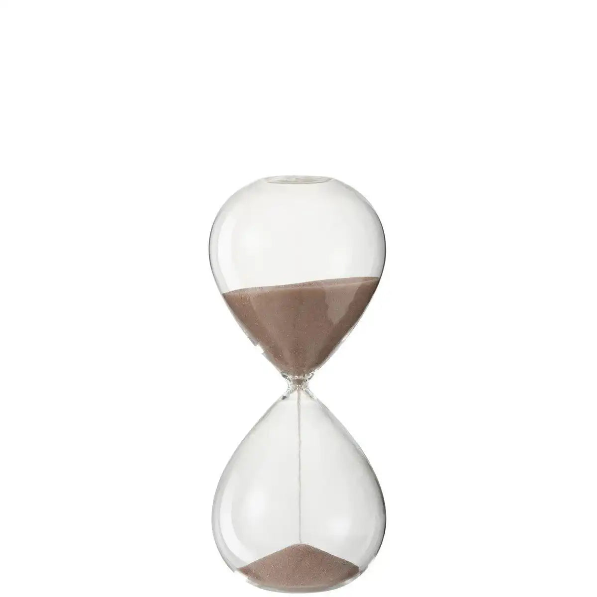 J-Line Hourglass Deco Glas/Sand Hellrosa Medium - HomeDesign Knaus