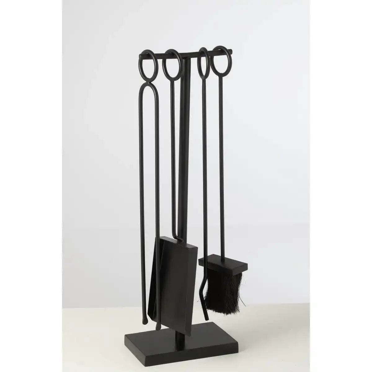 J-Line Kaminbesteckring Metall Schwarz - HomeDesign Knaus