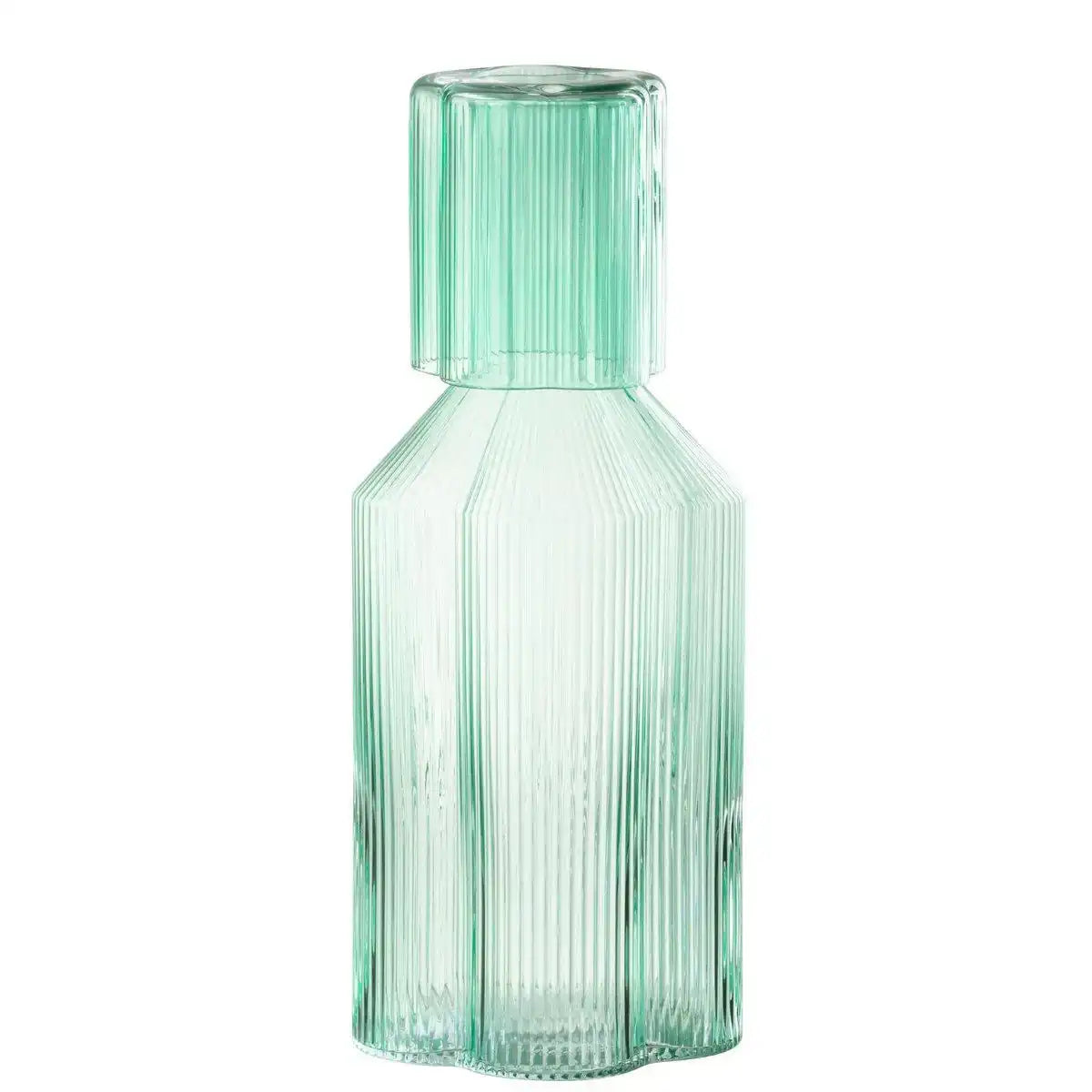 J-Line Karaffe Fiore – Glas – Aqua - HomeDesign Knaus