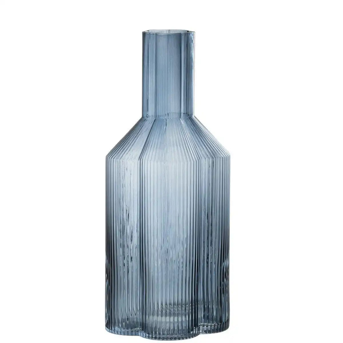 J-Line Karaffe Fiore - Glas - Dunkelblau - HomeDesign Knaus