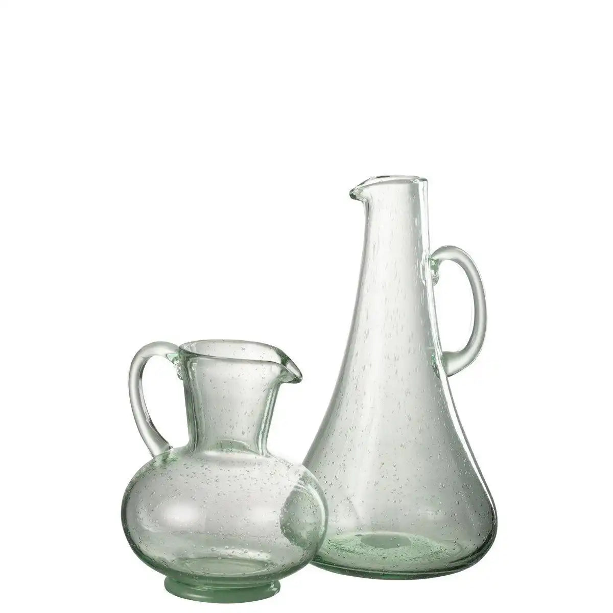 J-Line Karaffe - Glas - transparent/grün - HomeDesign Knaus