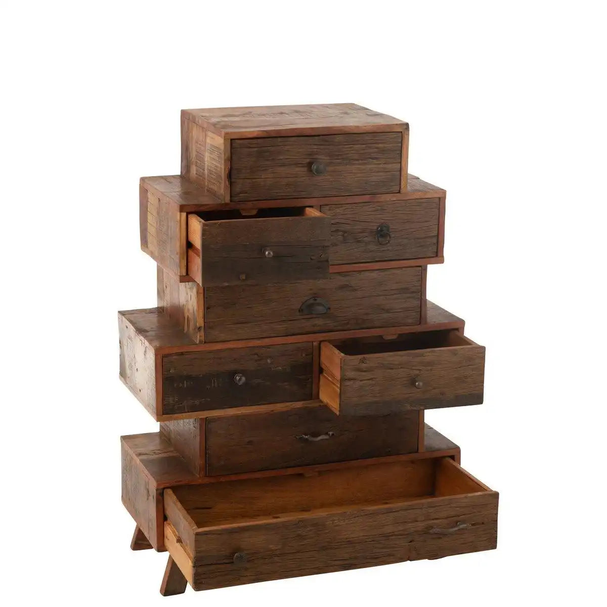 J-Line Kast Vinto Gerecycled Hout Natural - HomeDesign Knaus