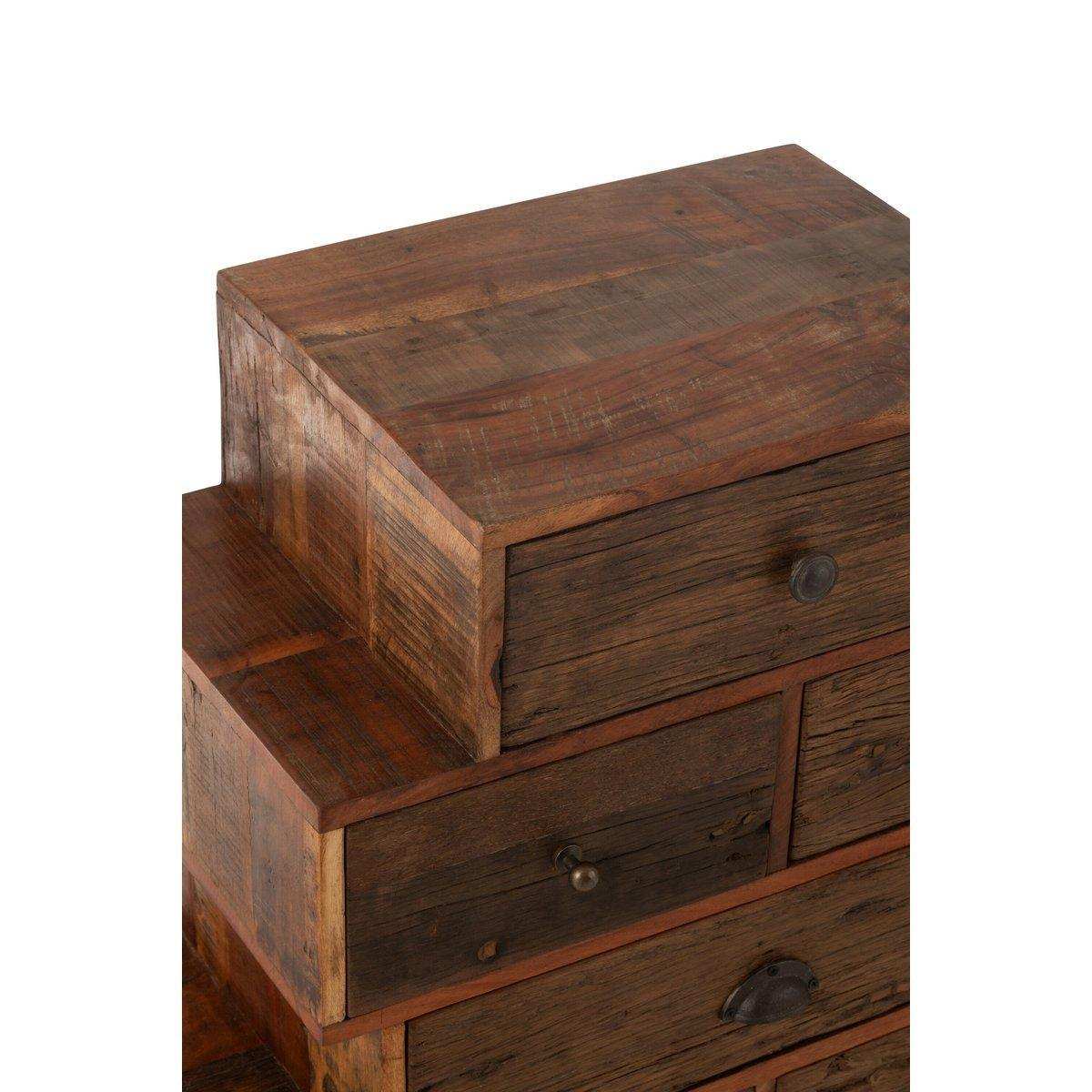 J-Line Kast Vinto Gerecycled Hout Natural - HomeDesign Knaus