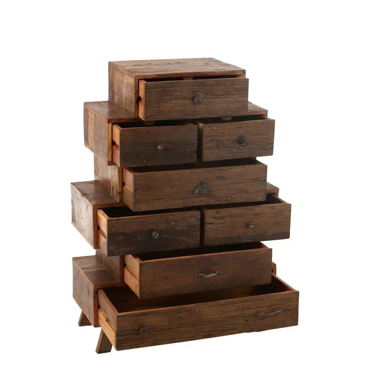 J-Line Kast Vinto Gerecycled Hout Natural - HomeDesign Knaus