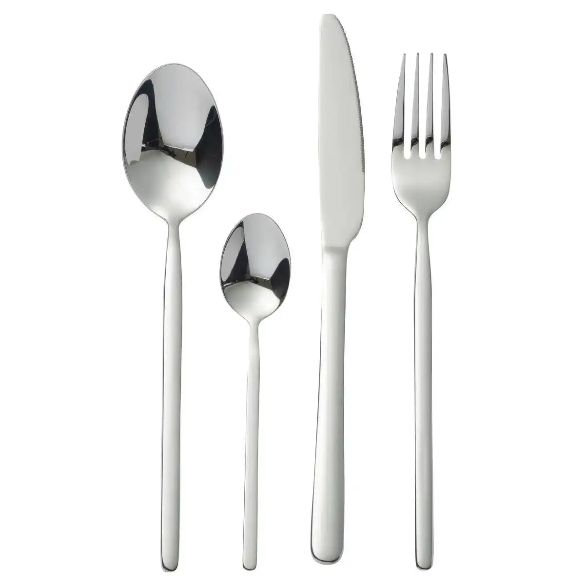 J-Line Kastenbesteck B 24-teilig, Edelstahl, glänzendes Silber - HomeDesign Knaus