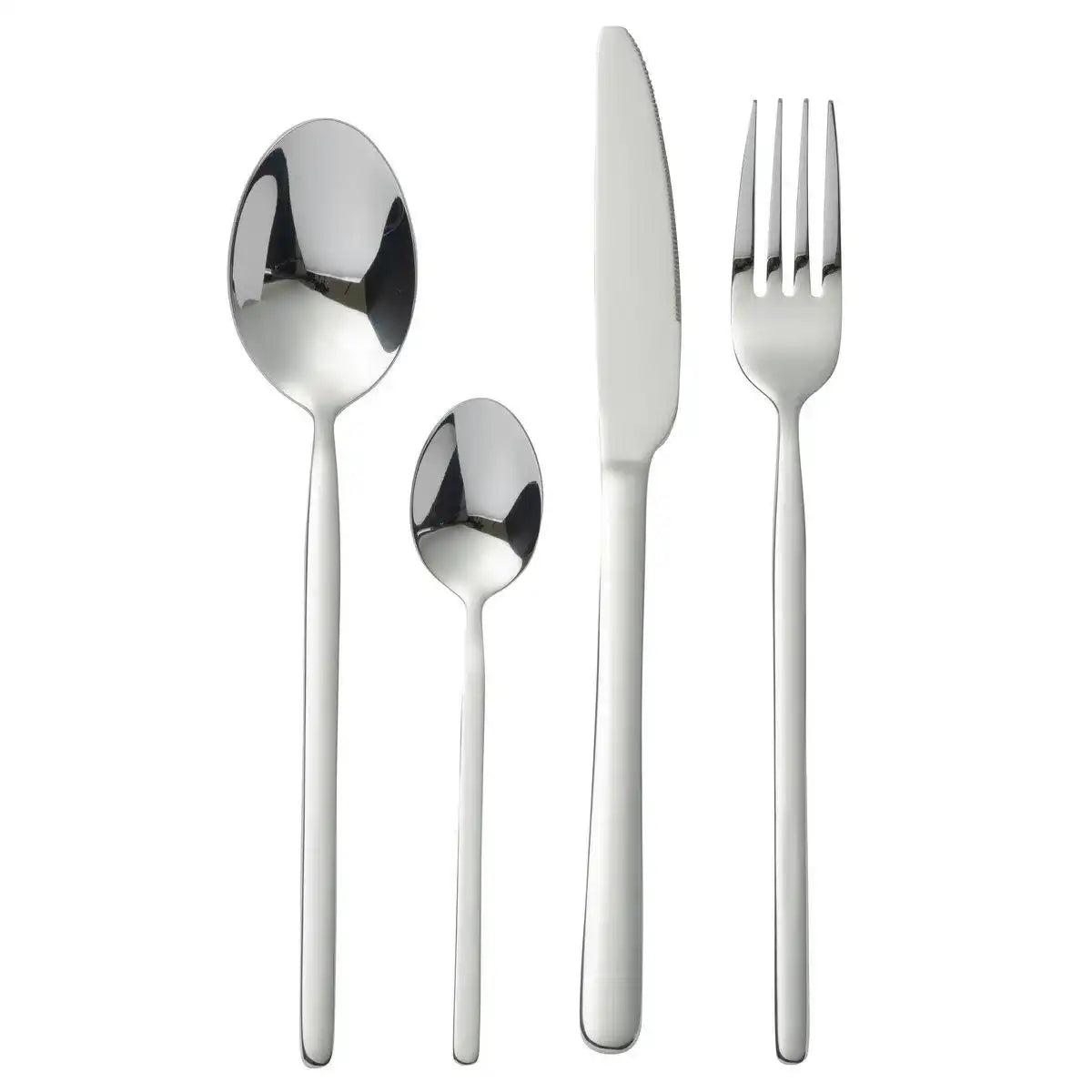 J-Line Kastenbesteck B 24-teilig, Edelstahl, glänzendes Silber - HomeDesign Knaus
