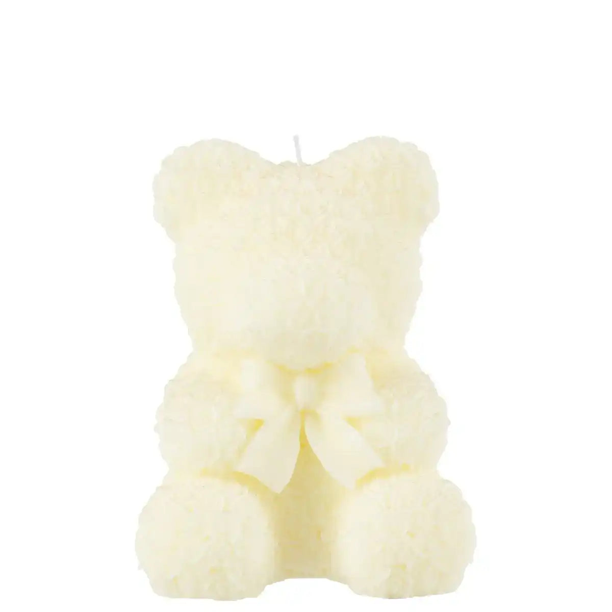 J-Line Kerze Teddybär - weiß - L - 25U - HomeDesign Knaus