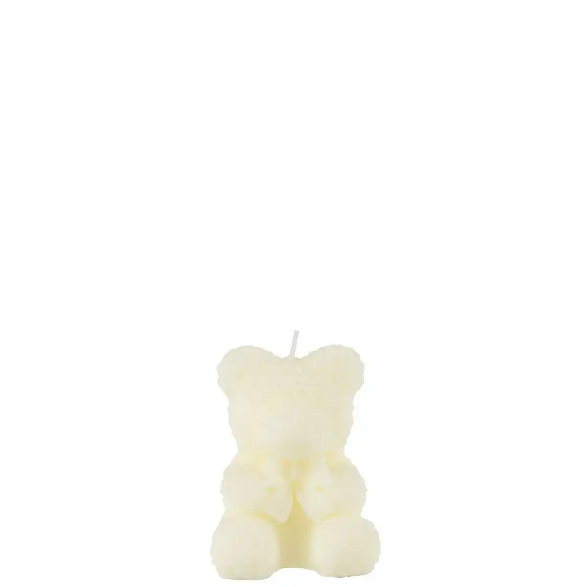 J-Line Kerze Teddybär - weiß - S - 8U - HomeDesign Knaus