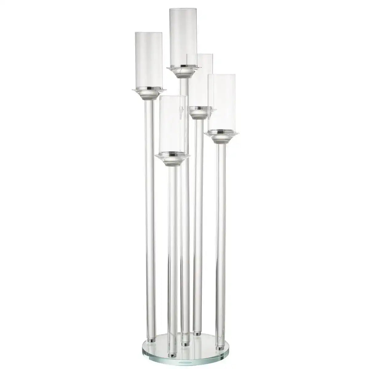 J-Line Kerzenhalter 5 groß Glas transparent - HomeDesign Knaus