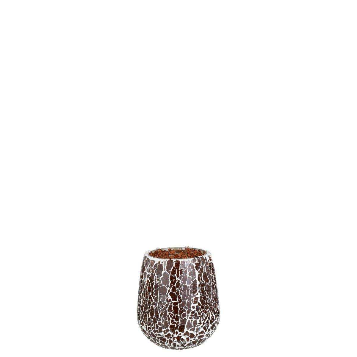 J-Line Kerzenhalter Ali - Glas - Braun - Mittelgroß - HomeDesign Knaus