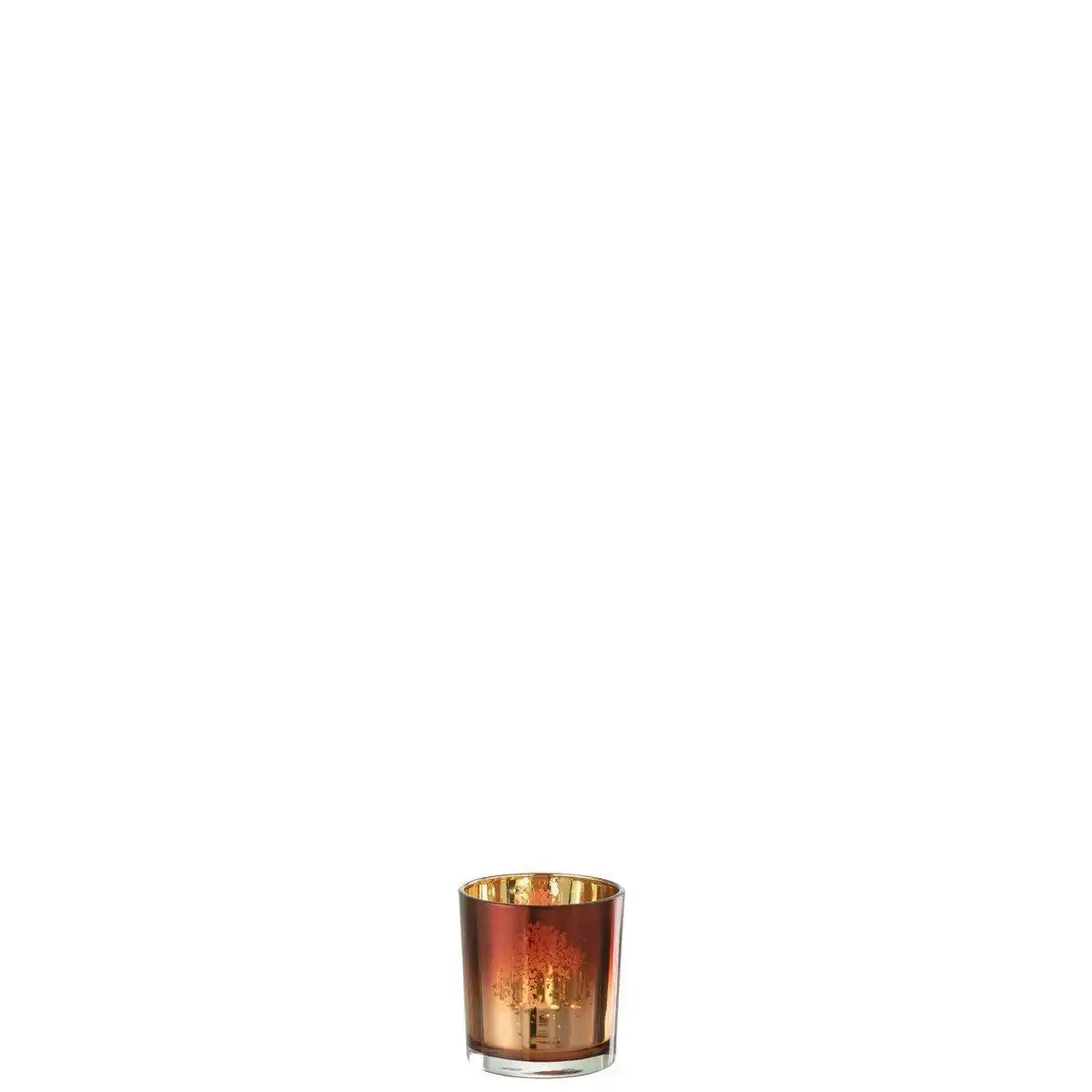 J-Line Kerzenhalter Bäume - Glas - Braun - klein - - HomeDesign Knaus