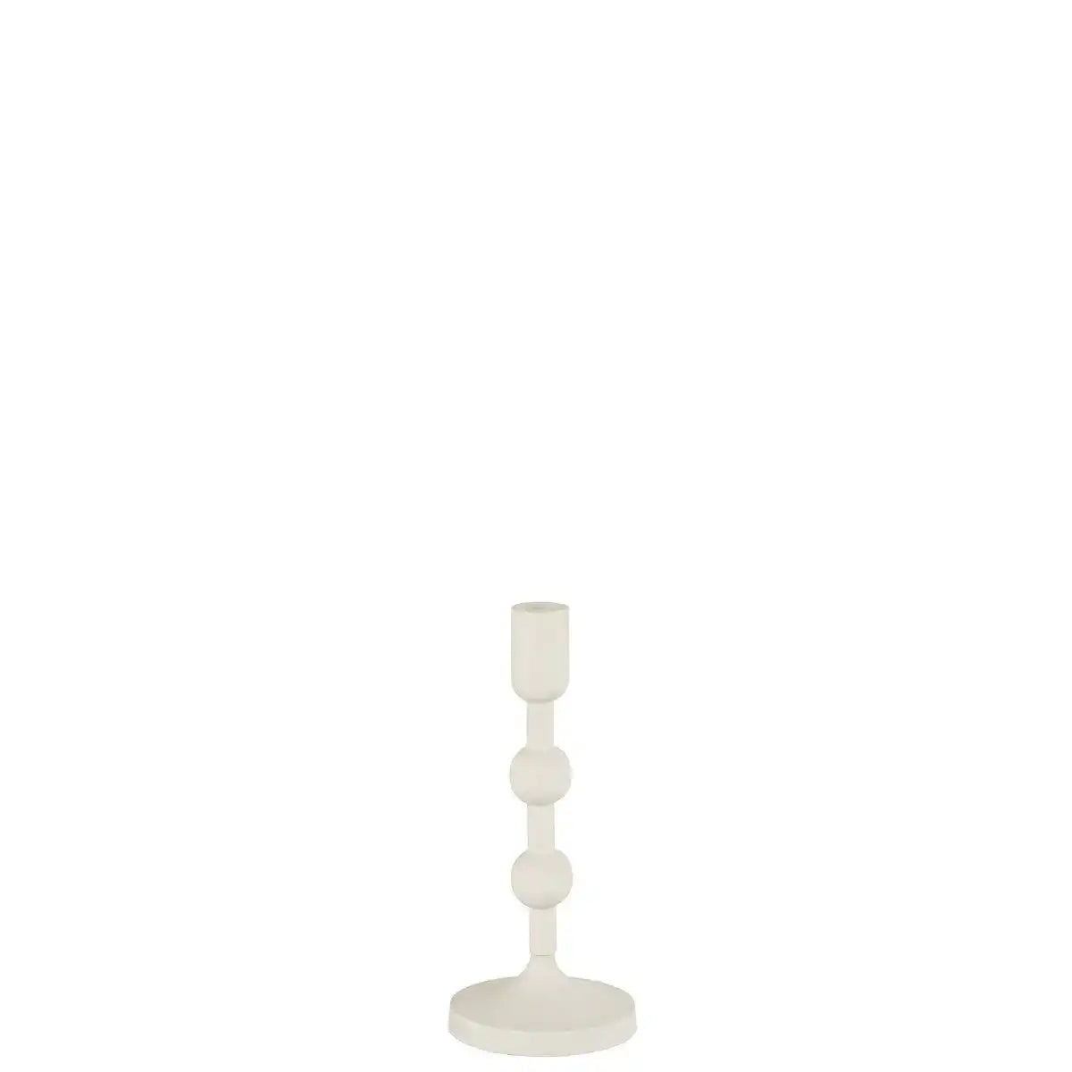 J-Line Kerzenhalter Bulbs – Aluminium – Weiß – groß - HomeDesign Knaus