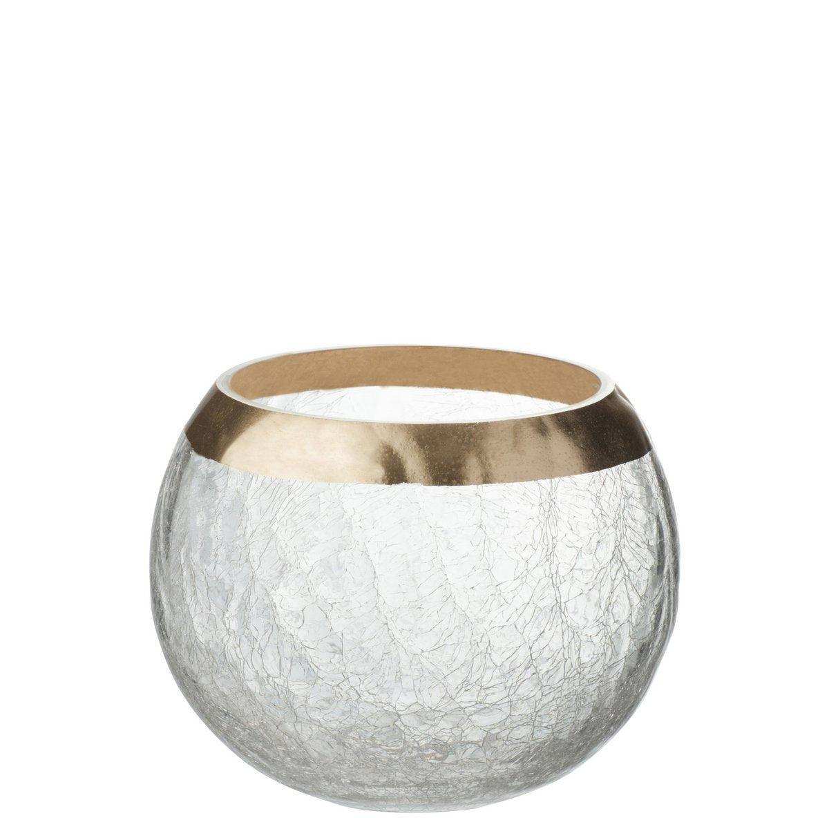 J-Line Kerzenhalter – Glas – transparent – groß - HomeDesign Knaus