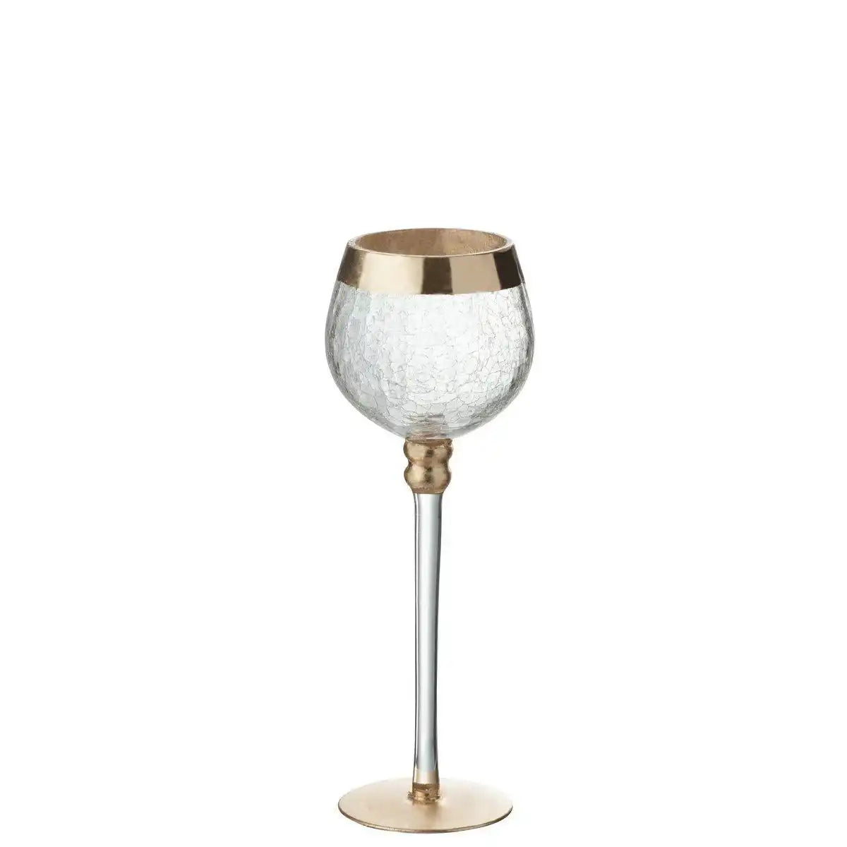 J-Line Kerzenhalter – Glas – transparent – mittelgroß - HomeDesign Knaus